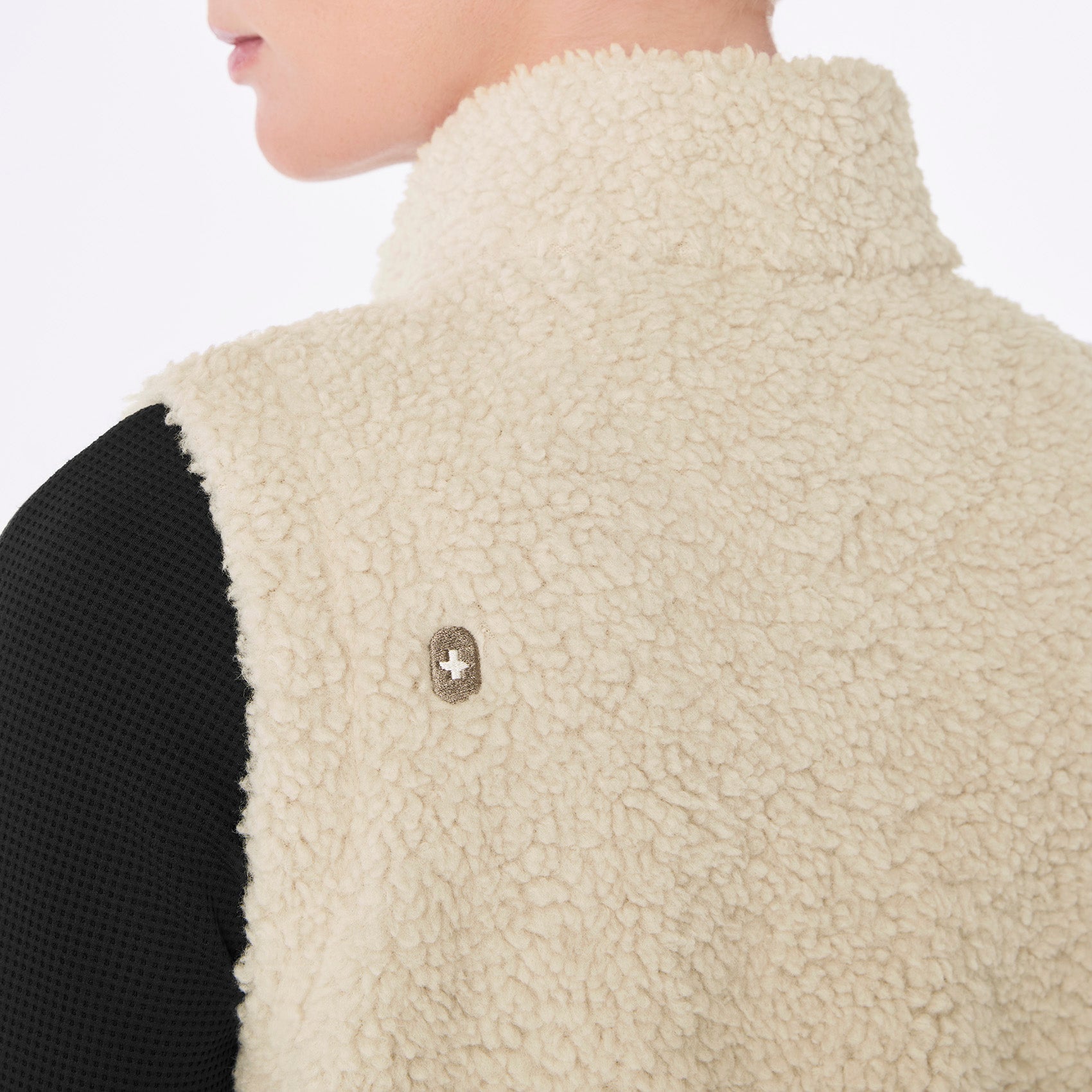 High-Pile Fleece Vest - Bone