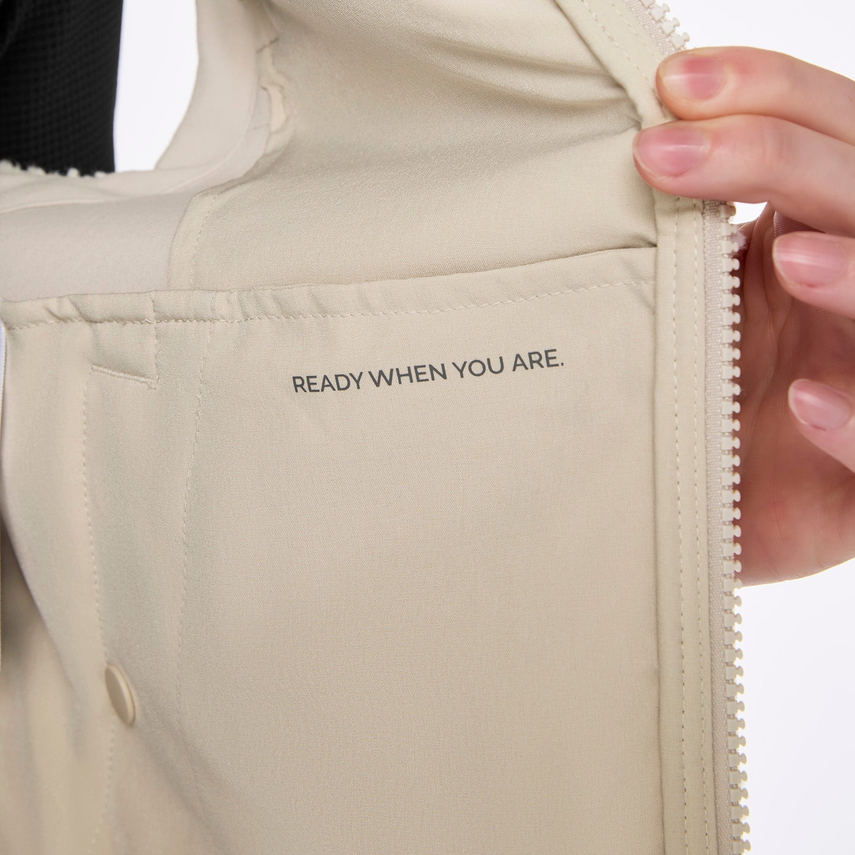 High-Pile Fleece Vest - Bone