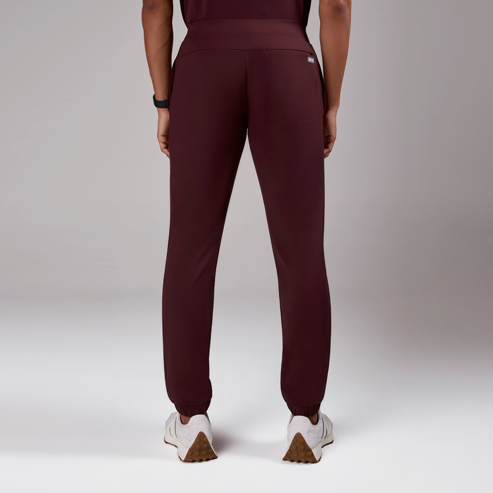 Forster Slim Jogger Scrub Pant - Burgundy