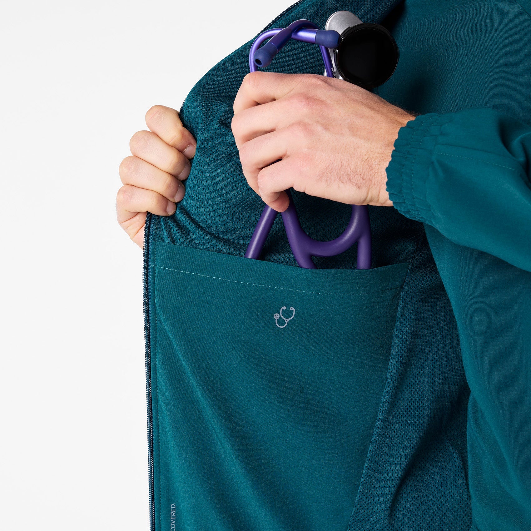 Cobaki Scrub Jacket - Caribbean Blue