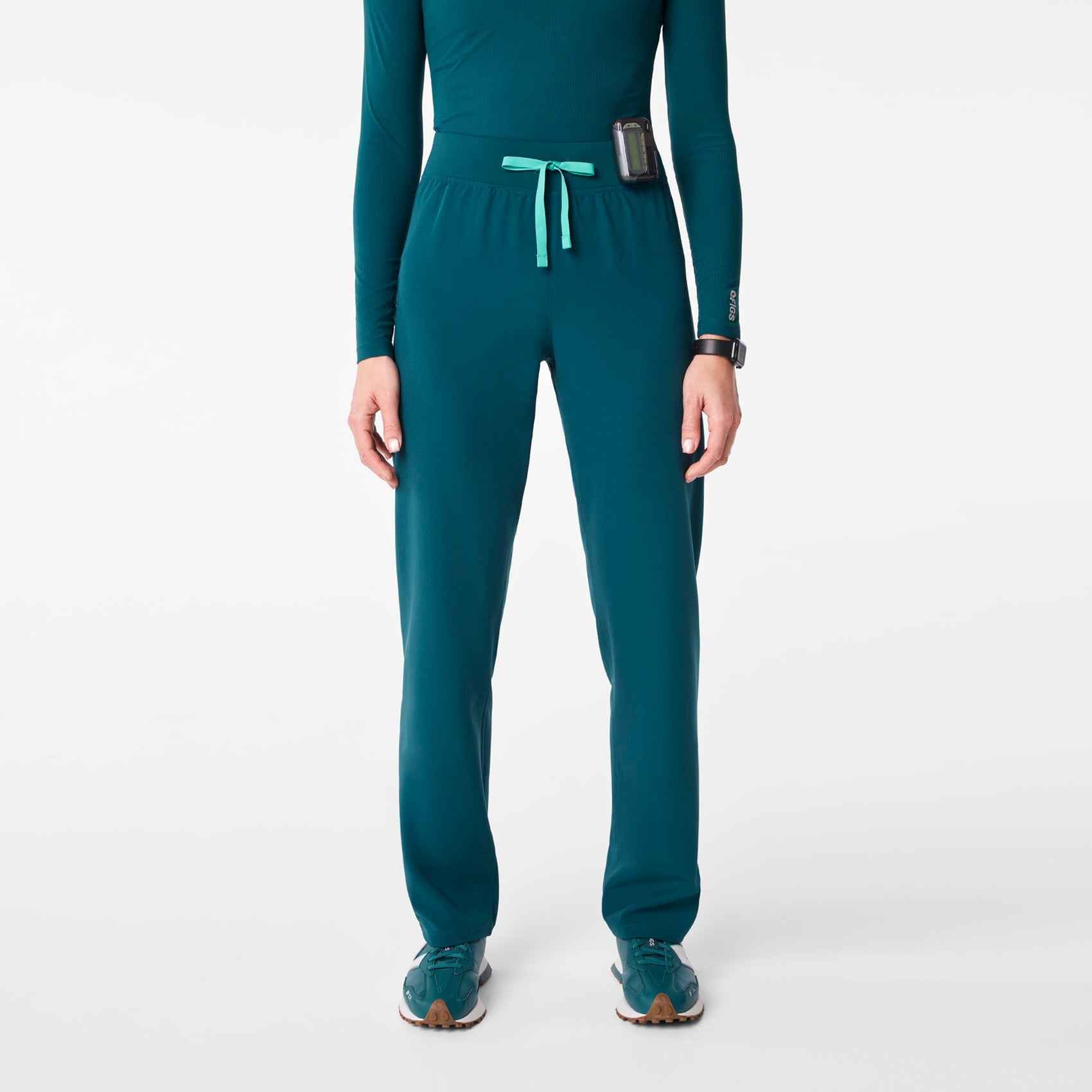 Livingston High-Rise Straight-Leg Scrub Pant™ - Caribbean Blue