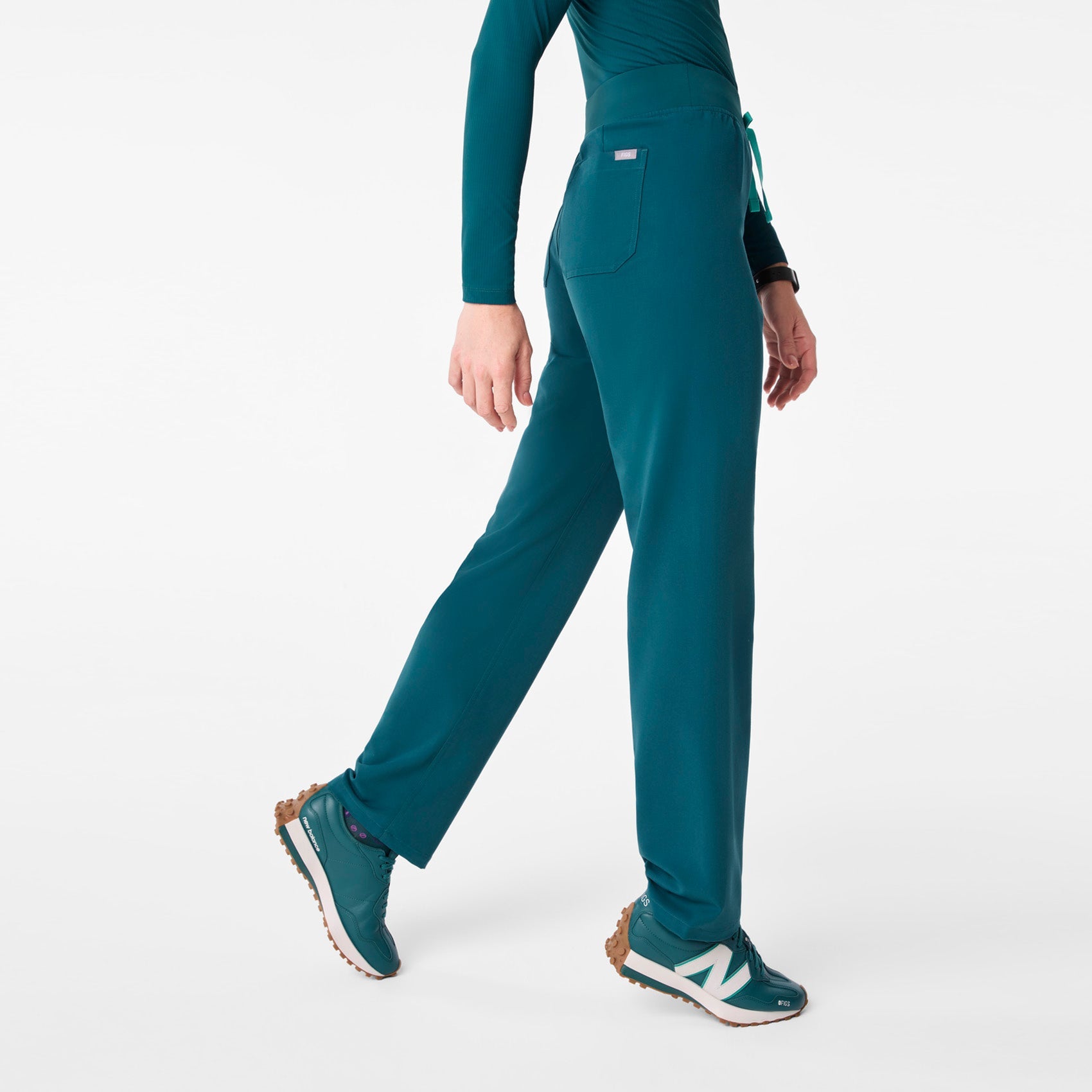 Livingston High-Rise Straight-Leg Scrub Pant™ - Caribbean Blue