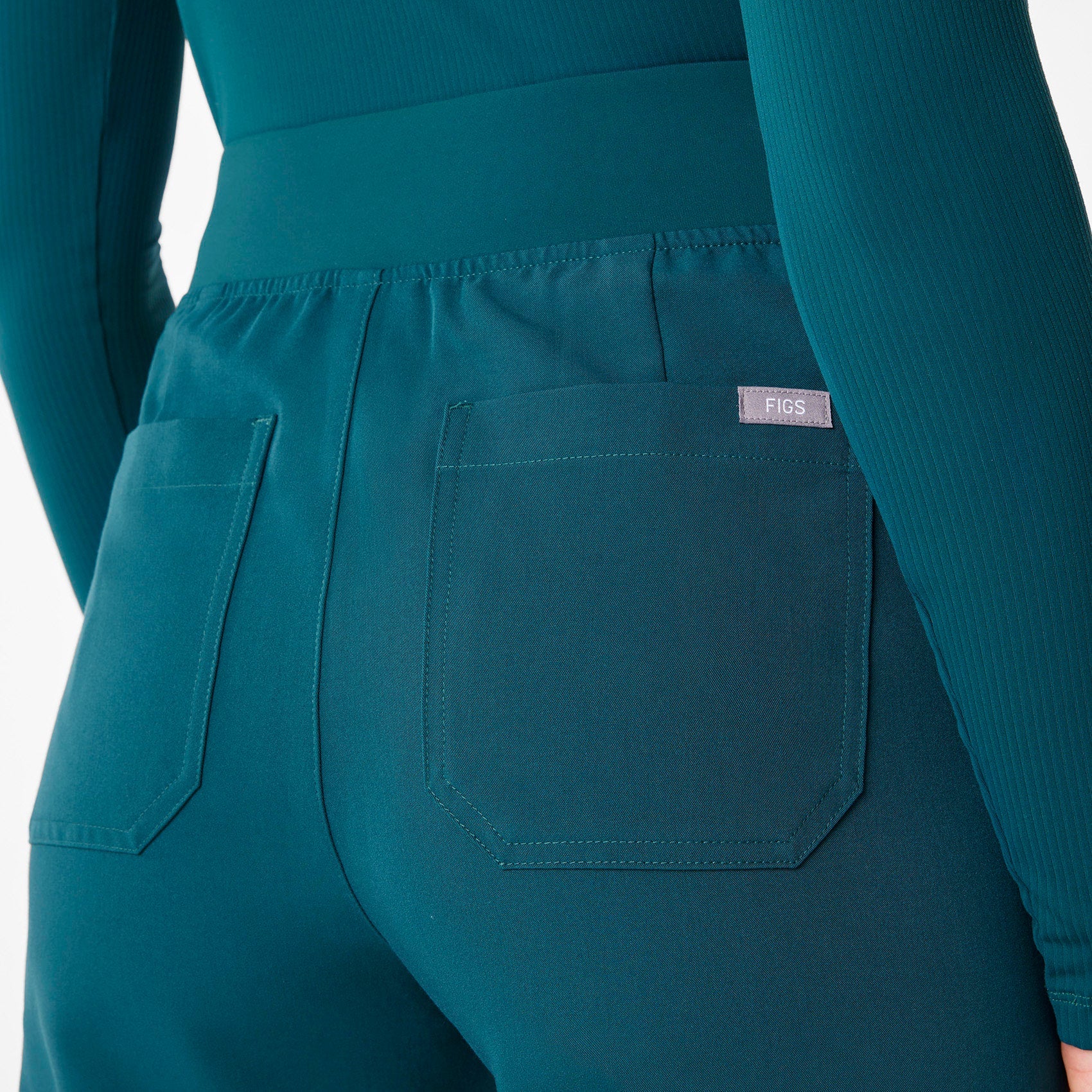 Livingston High-Rise Straight-Leg Scrub Pant™ - Caribbean Blue