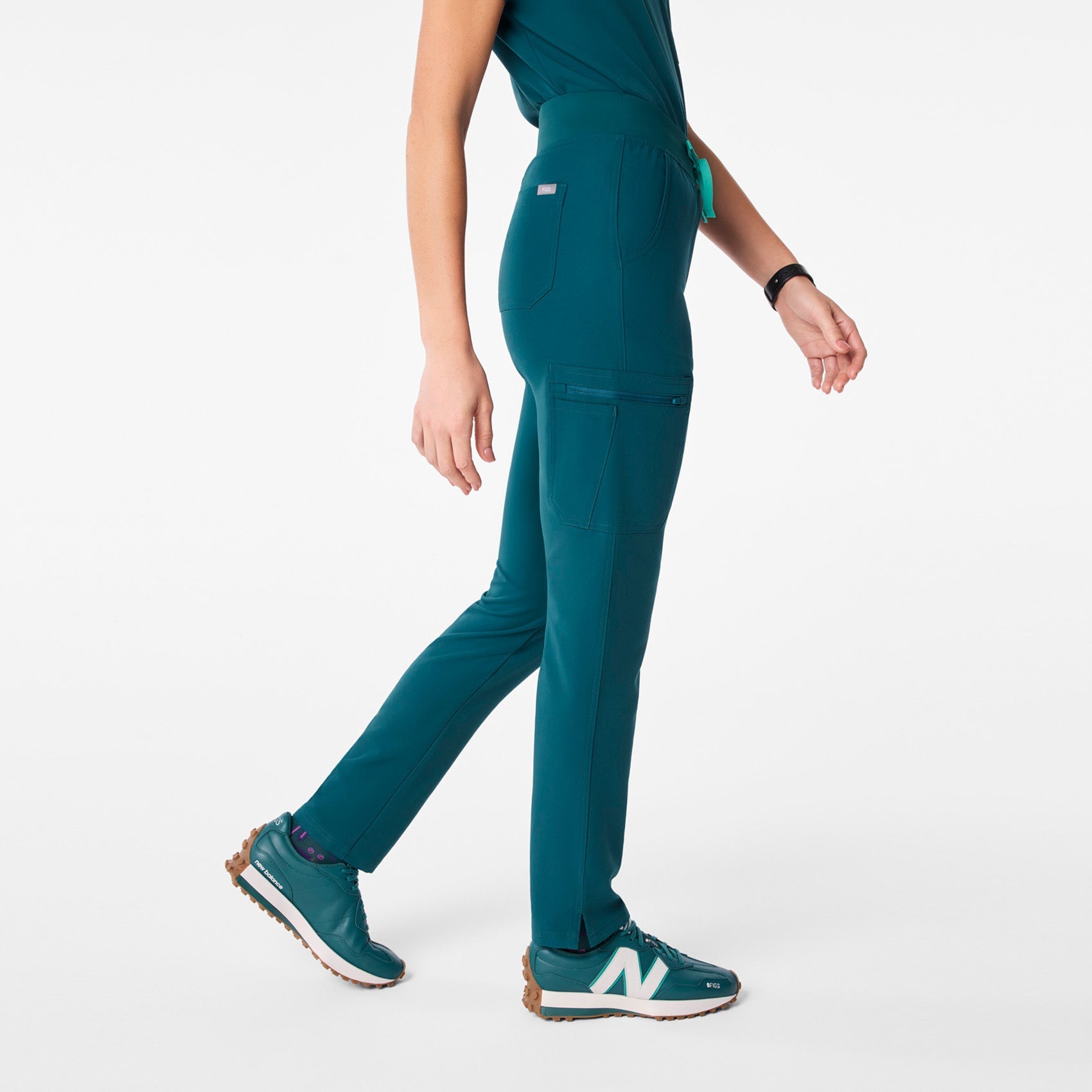 Yola High-Rise Slim Scrub Pant™ - Caribbean Blue