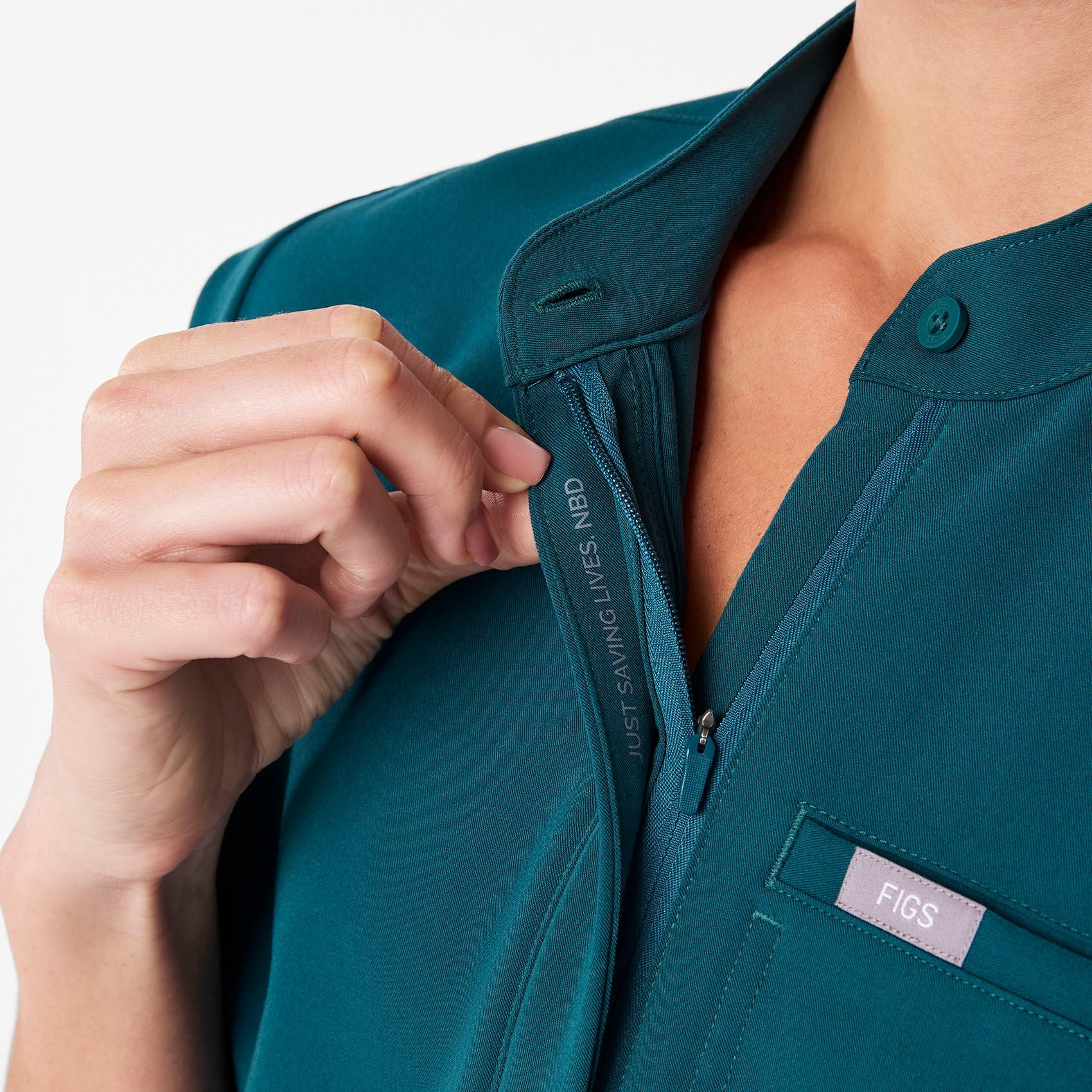Montex Relaxed Scrub Top - Caribbean Blue