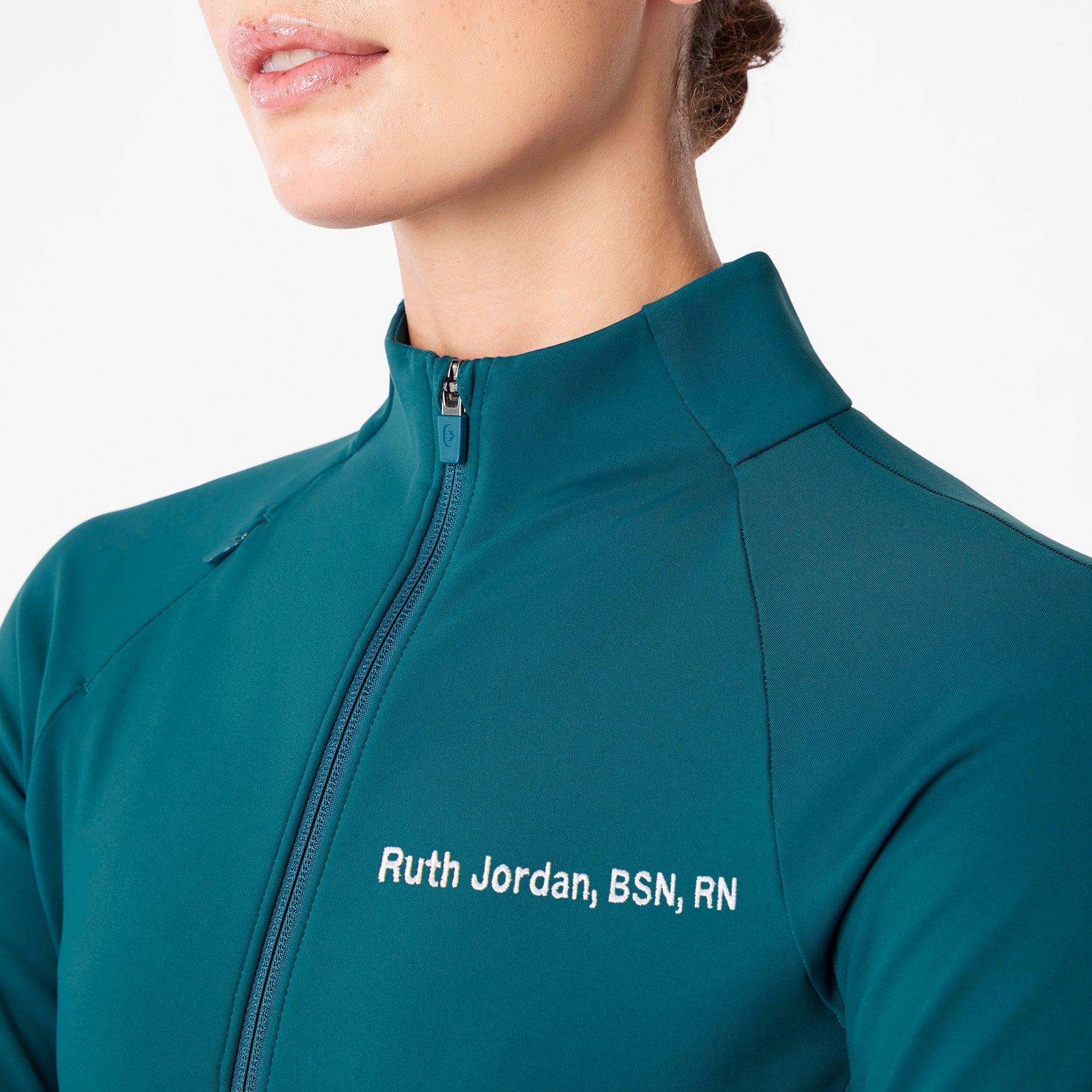 ContourKnit Scrub Jacket™ - Caribbean Blue