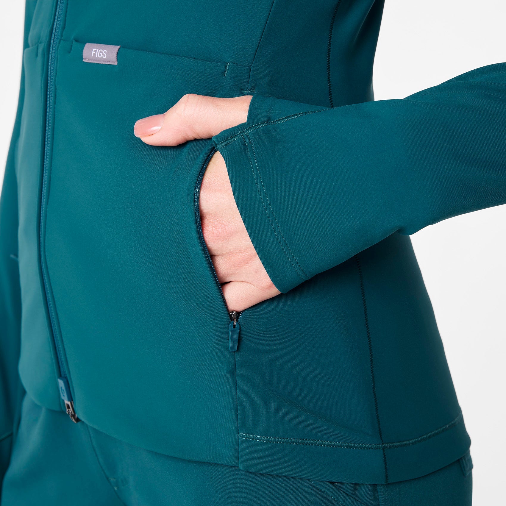ContourKnit Scrub Jacket™ - Caribbean Blue