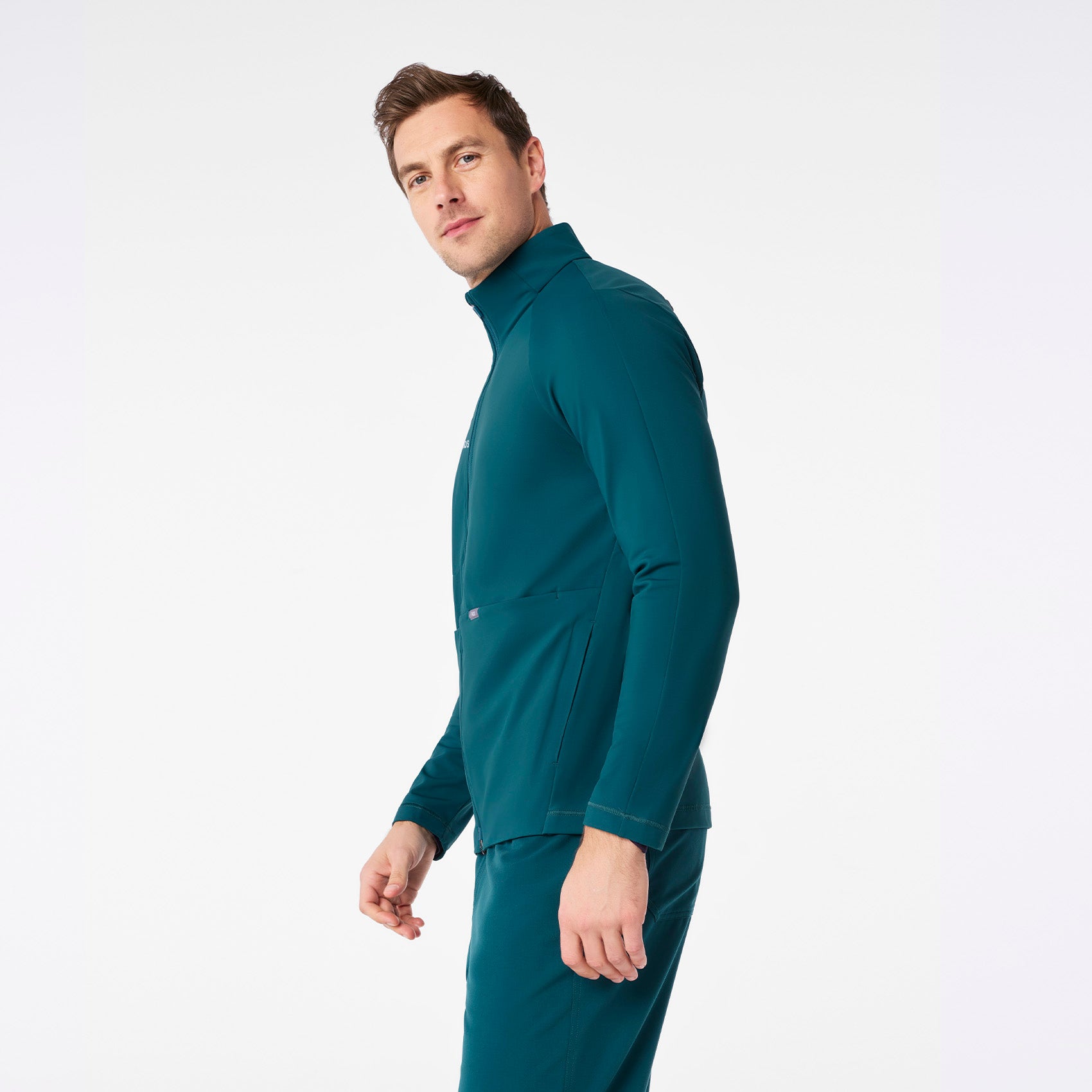 ContourKnit Scrub Jacket™ - Caribbean Blue