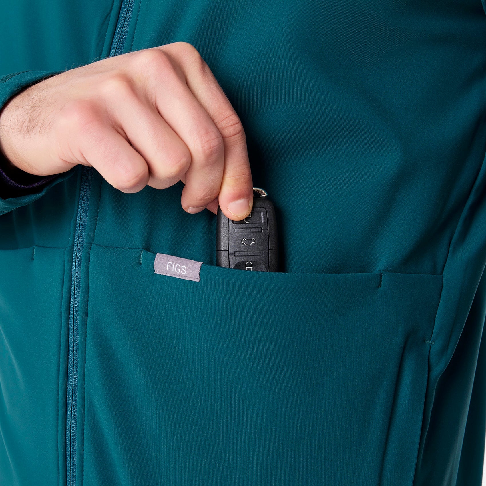 ContourKnit Scrub Jacket™ - Caribbean Blue