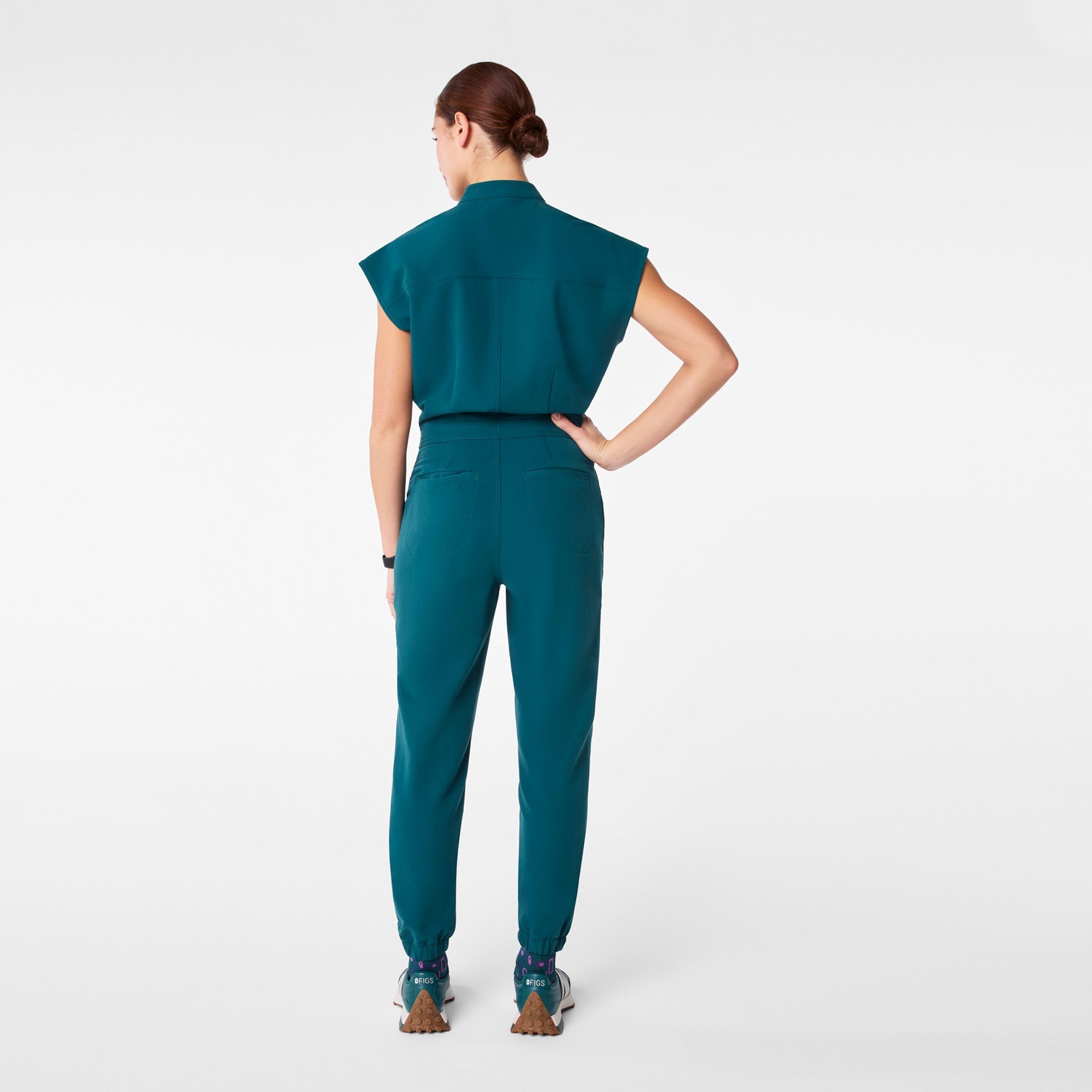 Rafaela Jogger ScrubJumpsuit™ - Caribbean Blue