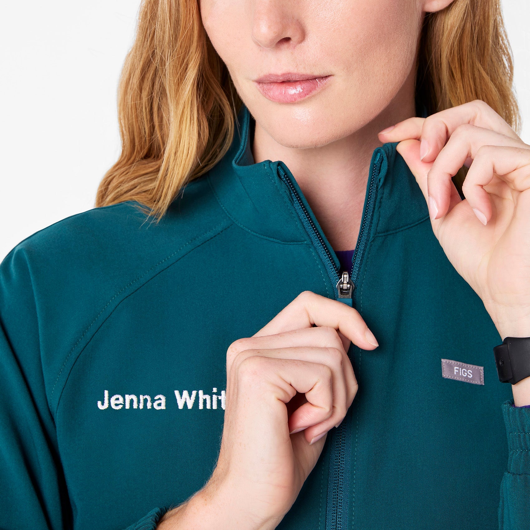 Sydney Scrub Jacket - Caribbean Blue