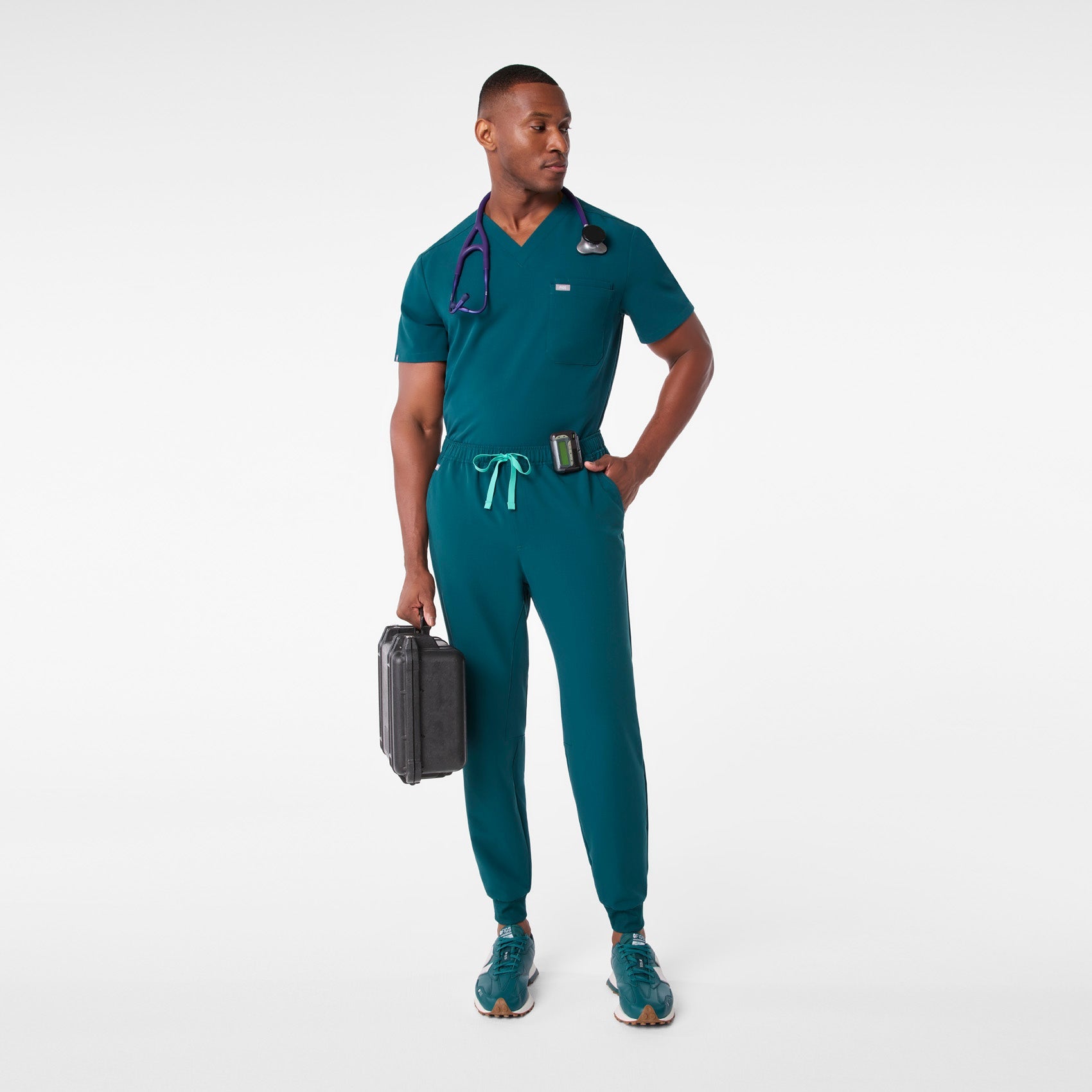 Leon Scrub Top™ - Caribbean Blue