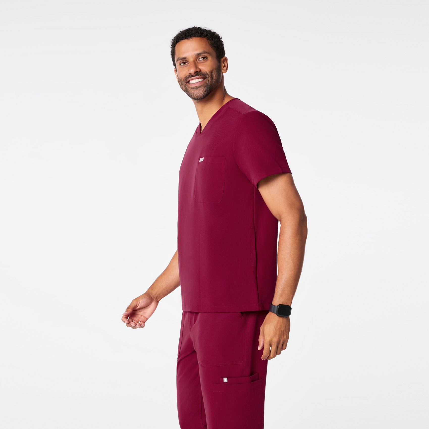 Chisec Scrub Top™ - Deep Cranberry
