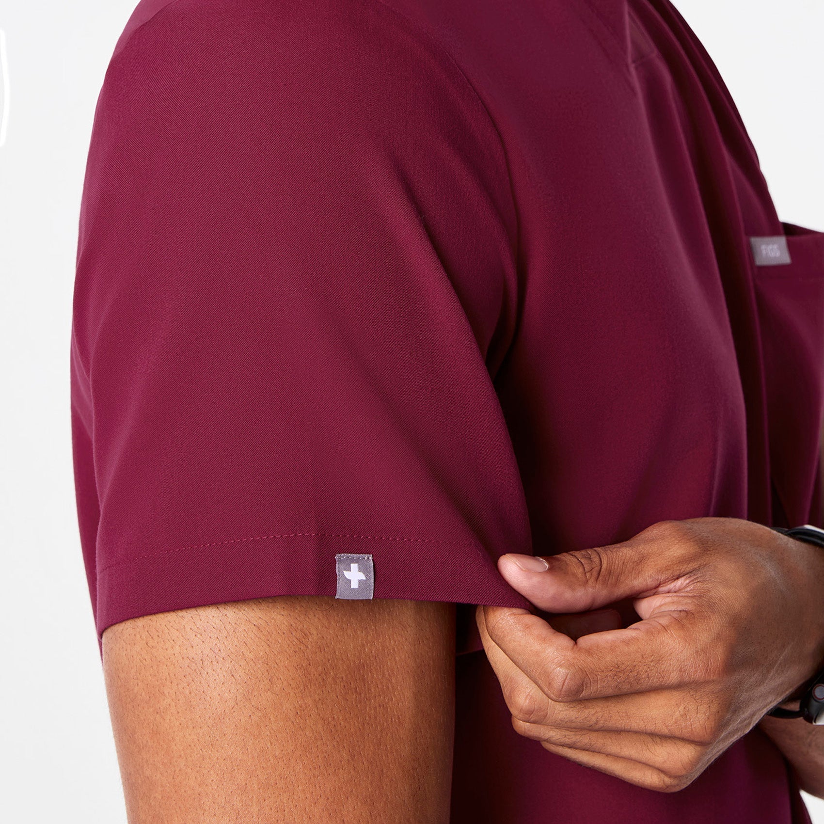 Chisec Scrub Top™ - Deep Cranberry