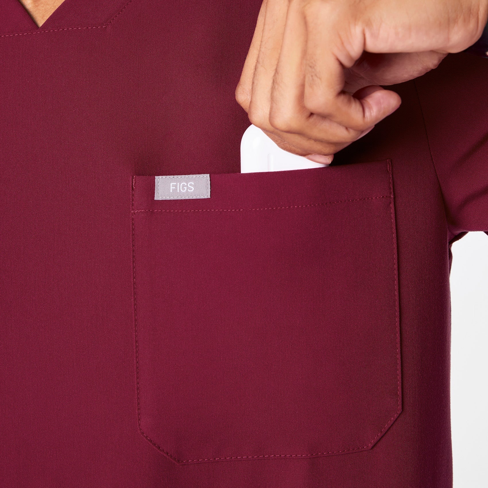 Chisec Scrub Top™ - Deep Cranberry