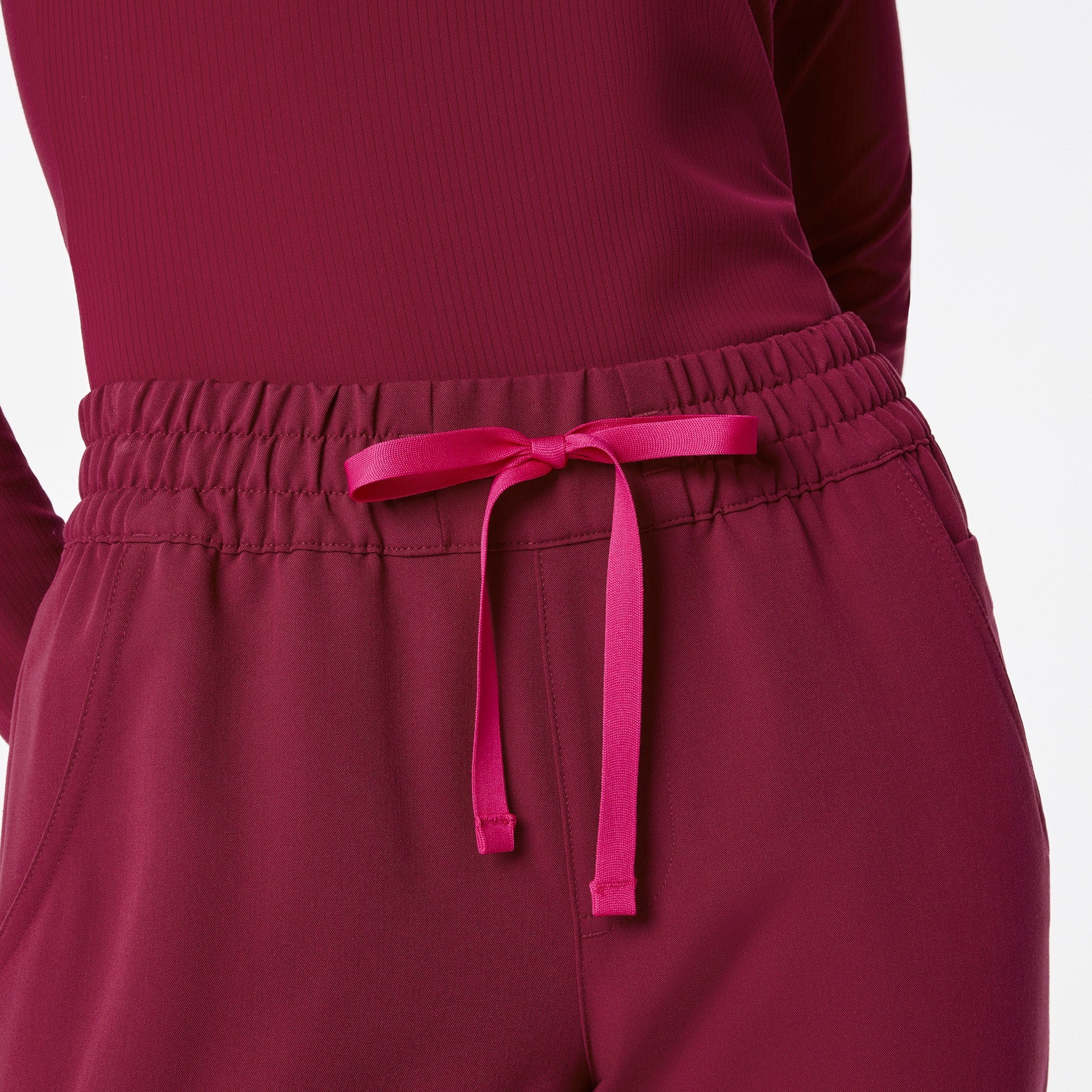 Uman Jogger Scrub Pant - Deep Cranberry