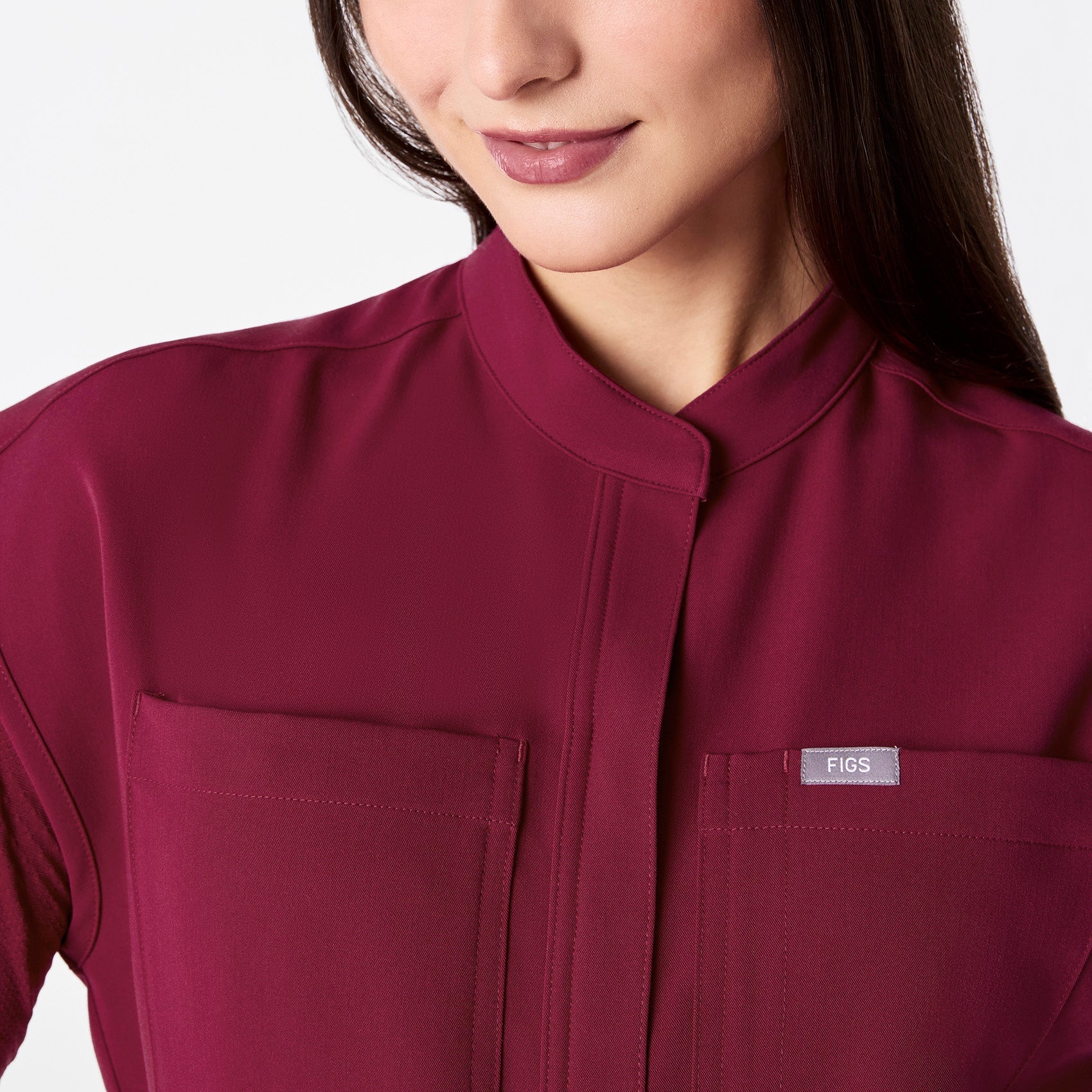 Rafaela Jogger ScrubJumpsuit™ - Deep Cranberry