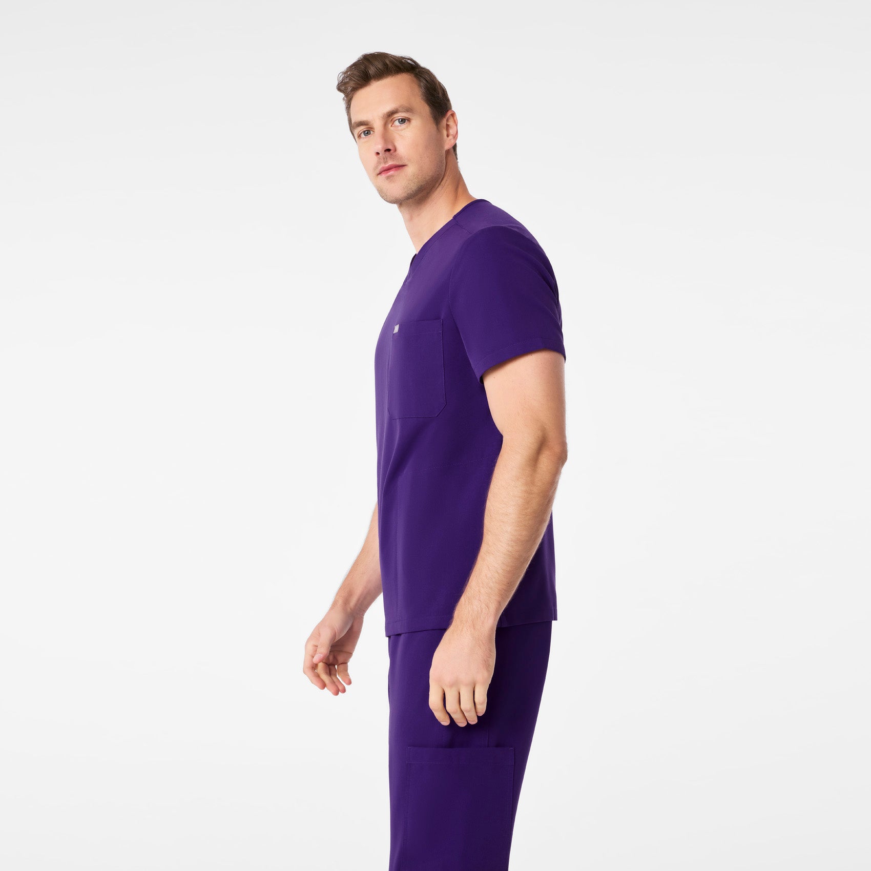 Chisec Scrub Top™ - Purple Pulse