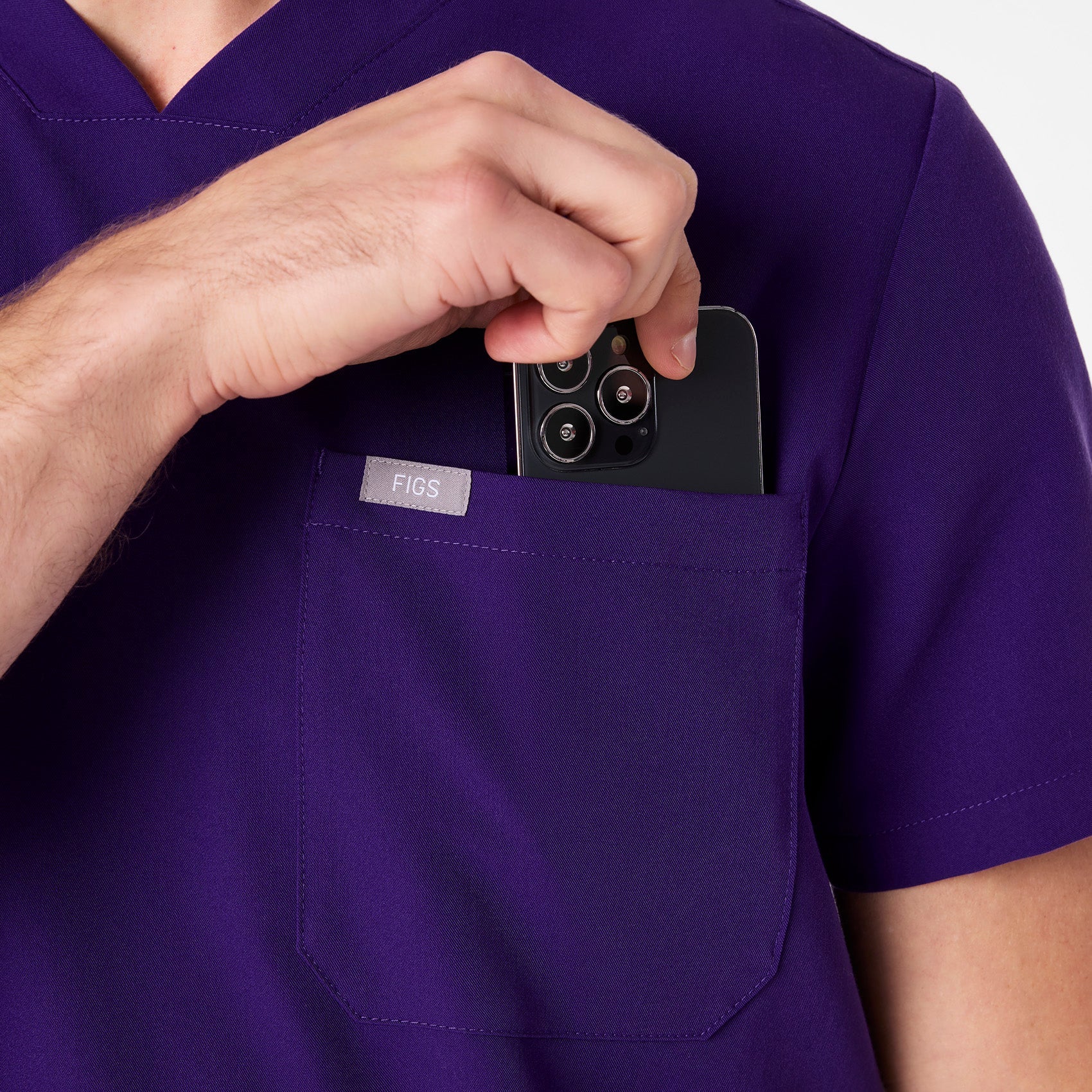 Chisec Scrub Top™ - Purple Pulse