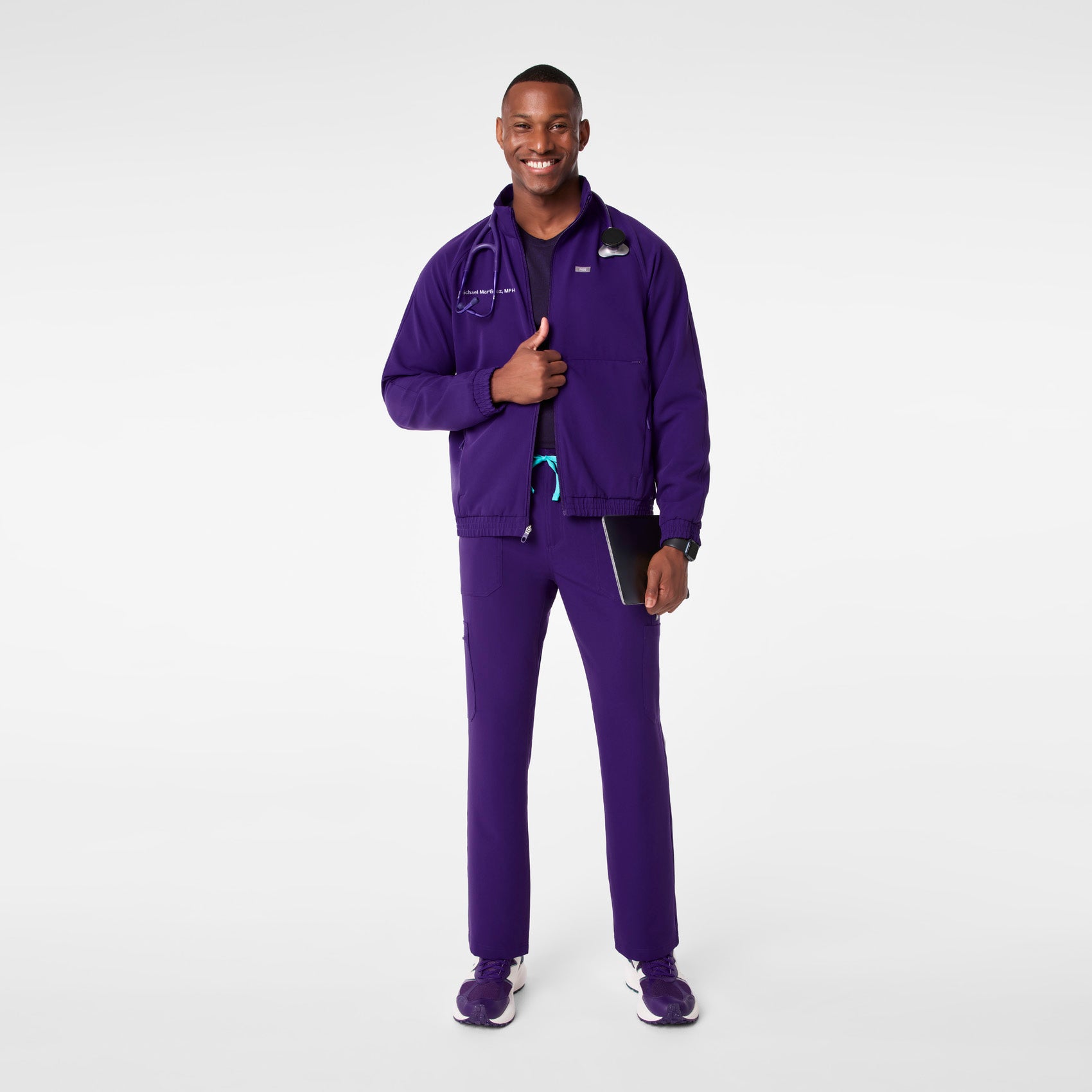Cobaki Scrub Jacket - Purple Pulse