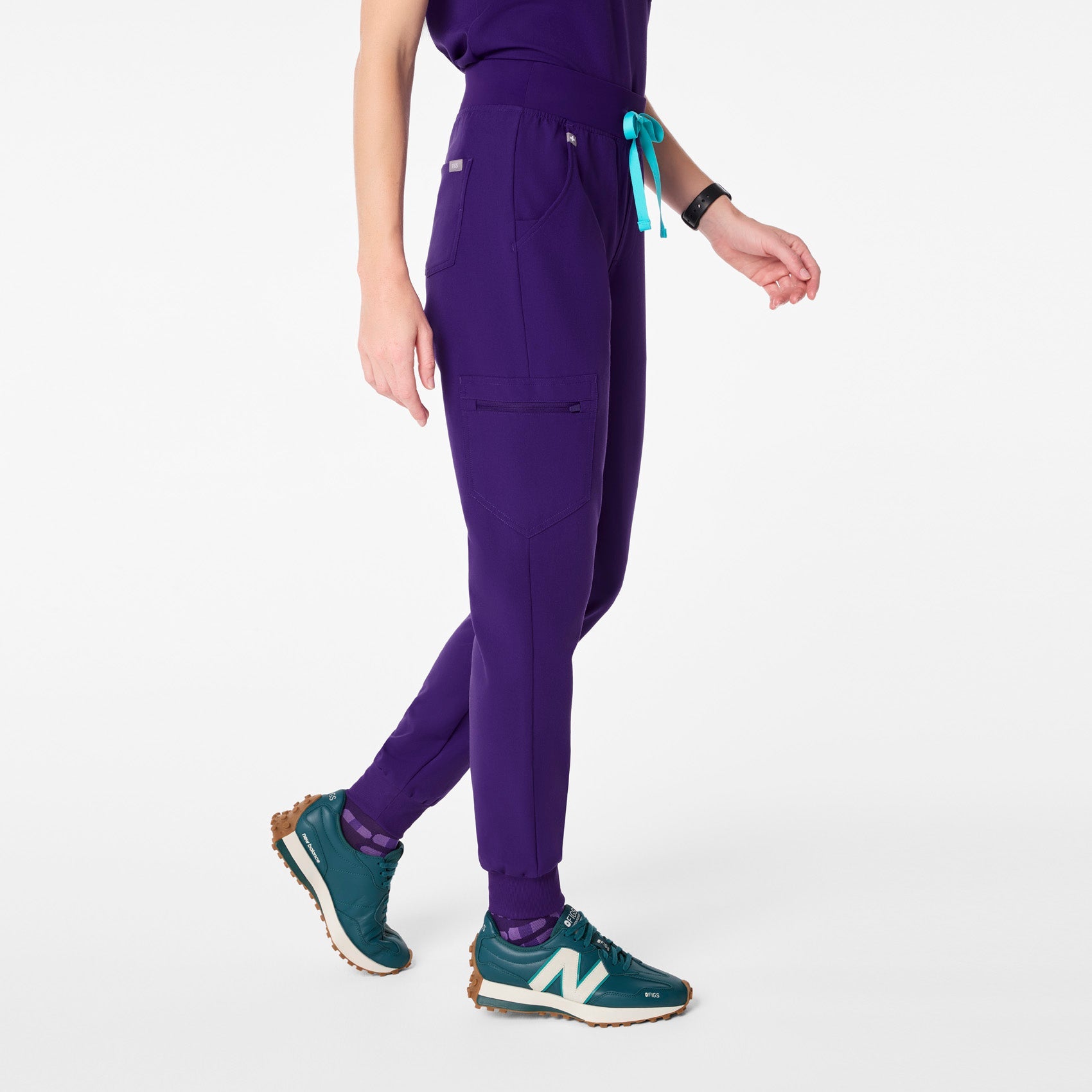 Zamora High-Rise Jogger Scrub Pant™ - Purple Pulse