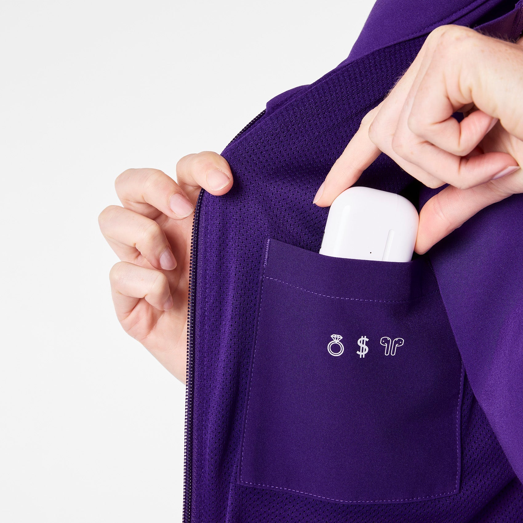 Sydney Scrub Jacket - Purple Pulse