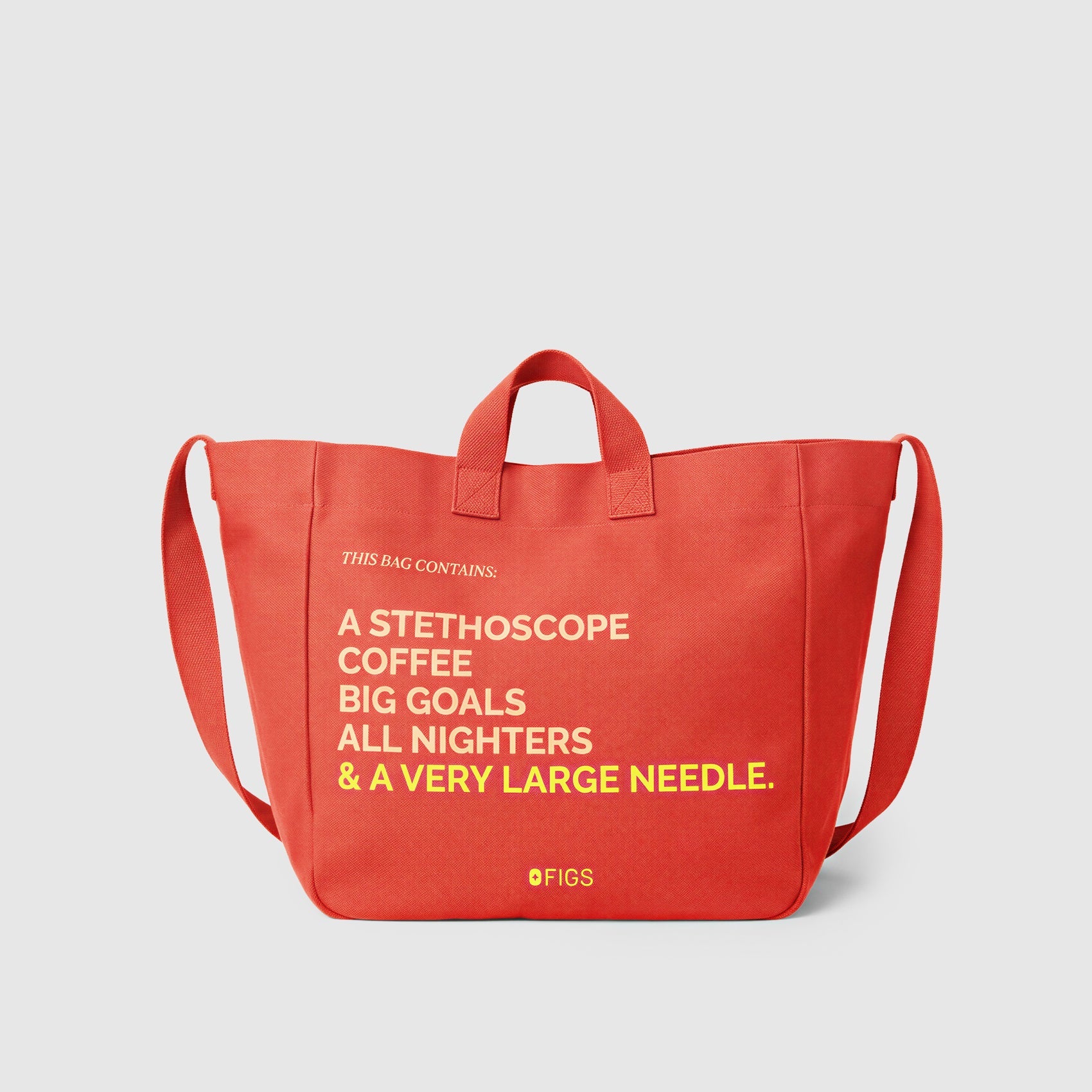 A Very Large Needle Canvas Tote - Spiced Cider