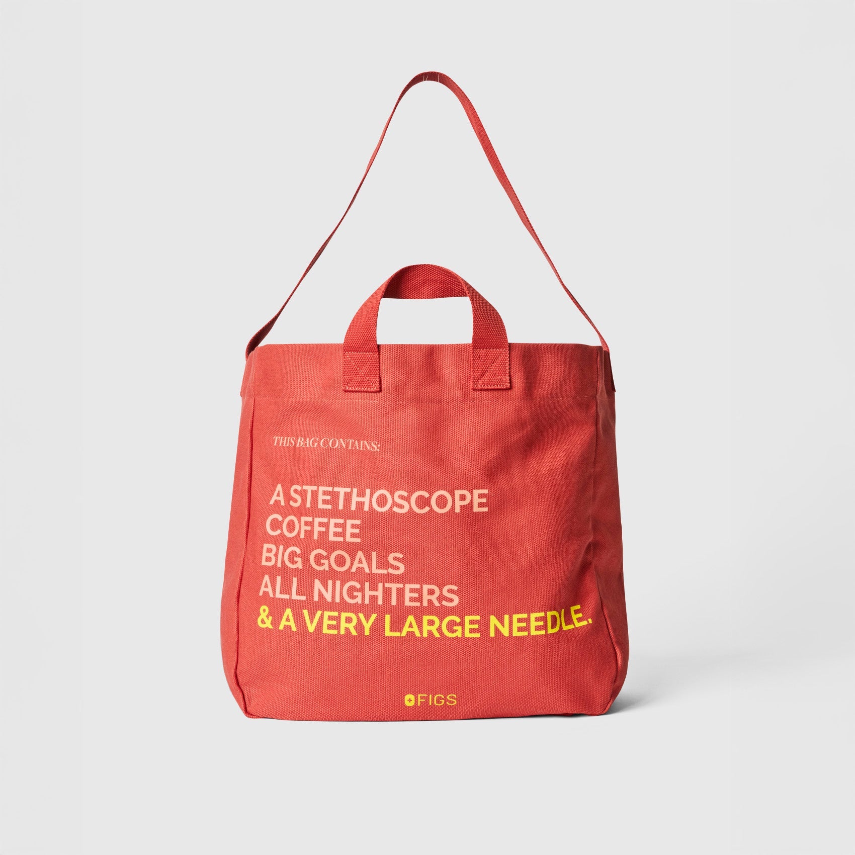 A Very Large Needle Canvas Tote - Spiced Cider