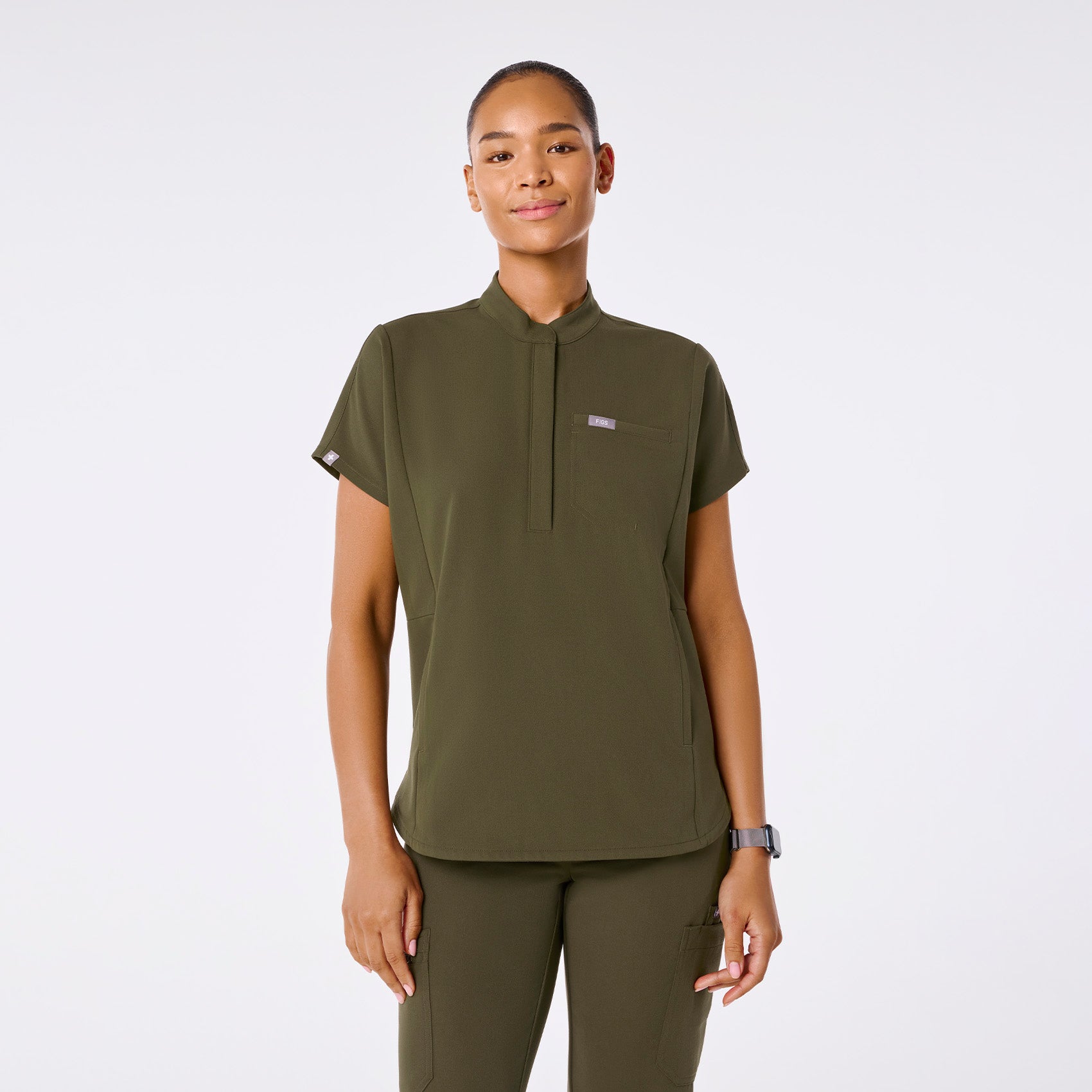 Montex Relaxed Scrub Top - Spruce