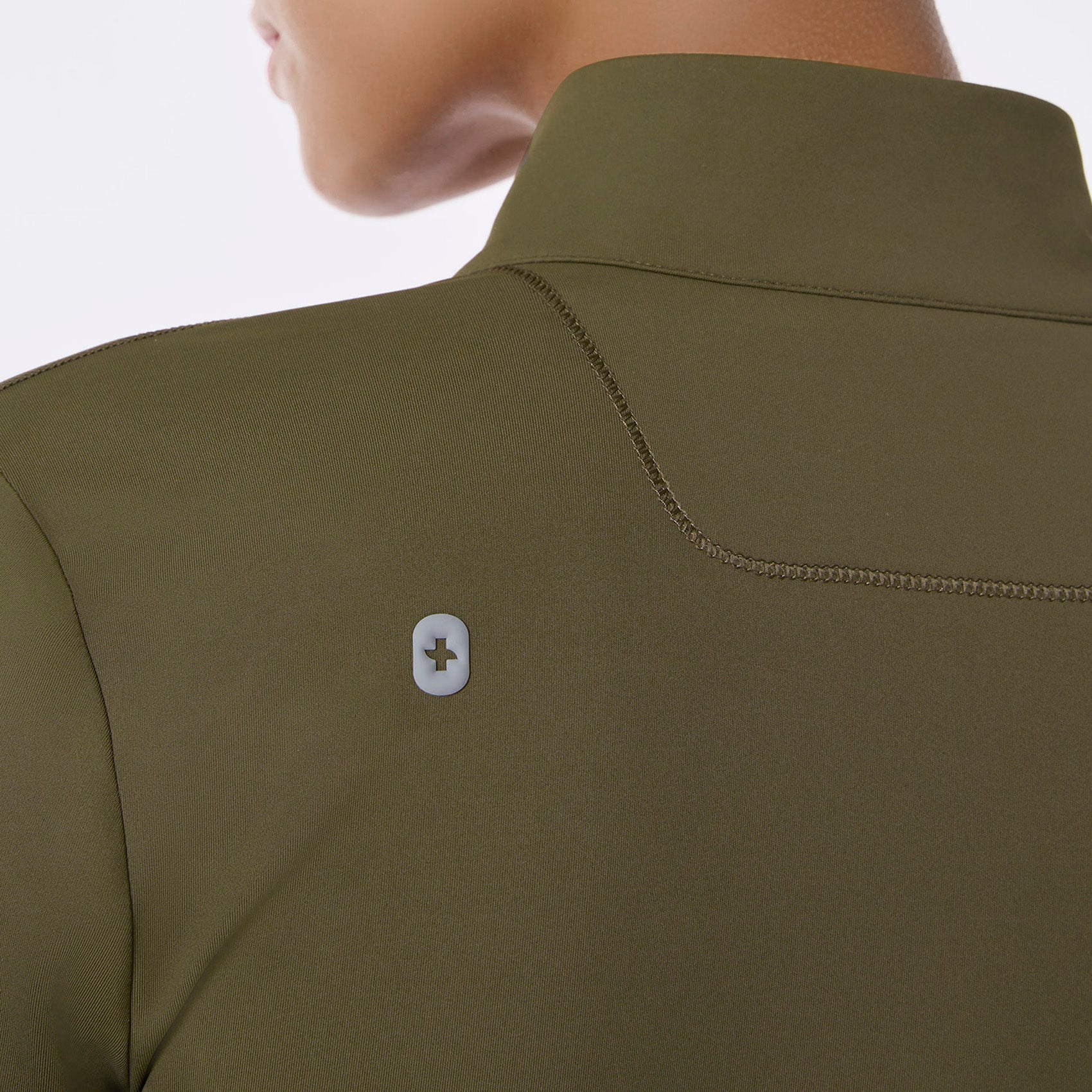 ContourKnit Cropped Scrub Jacket™ - Spruce