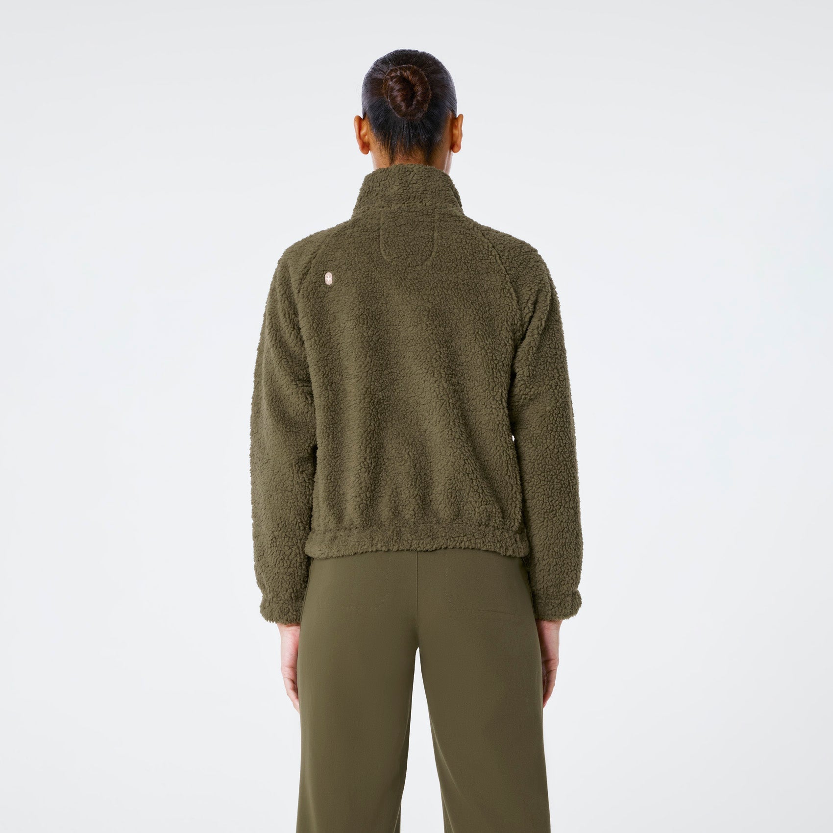 High-Pile Fleece Bomber Jacket - Spruce