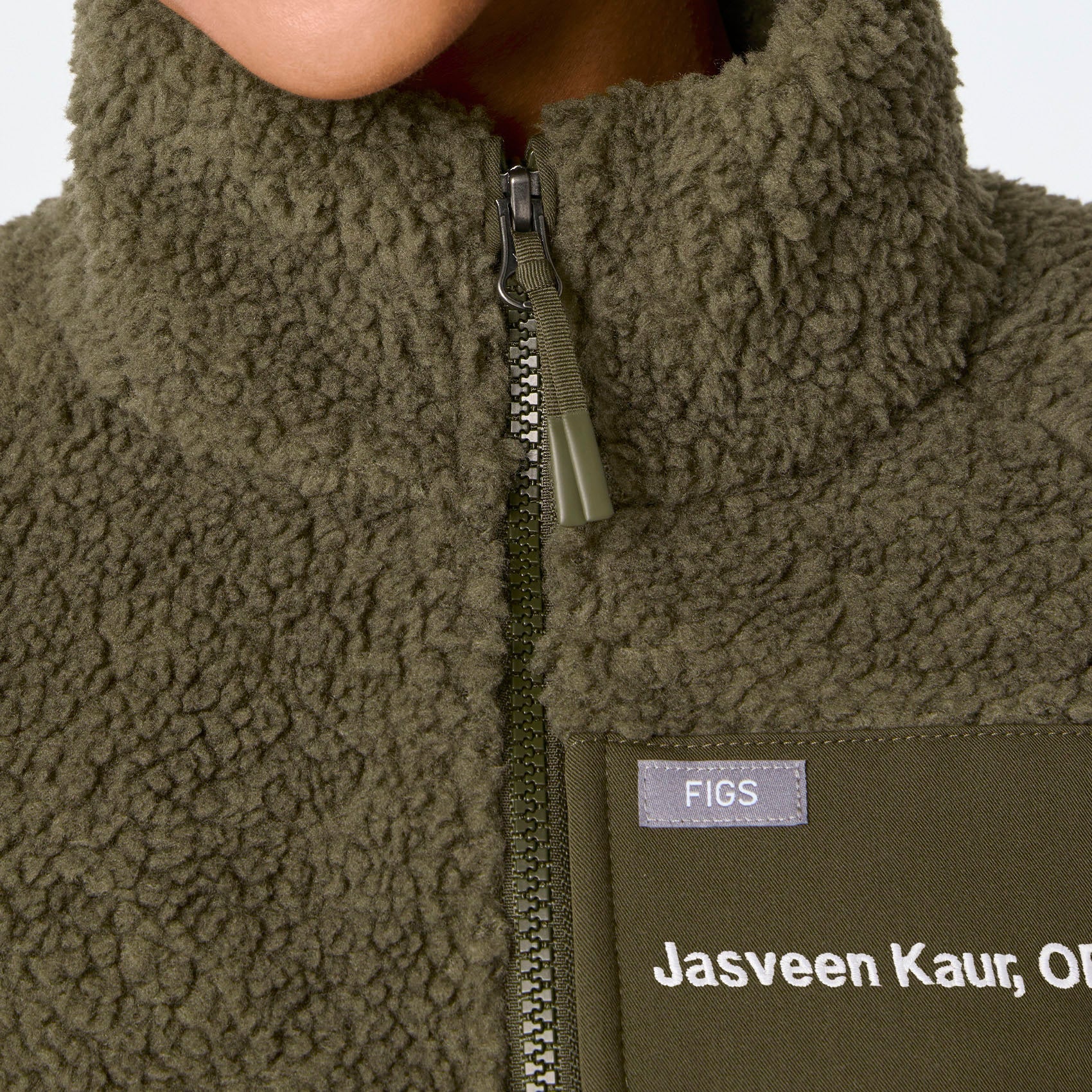 High-Pile Fleece Bomber Jacket - Spruce