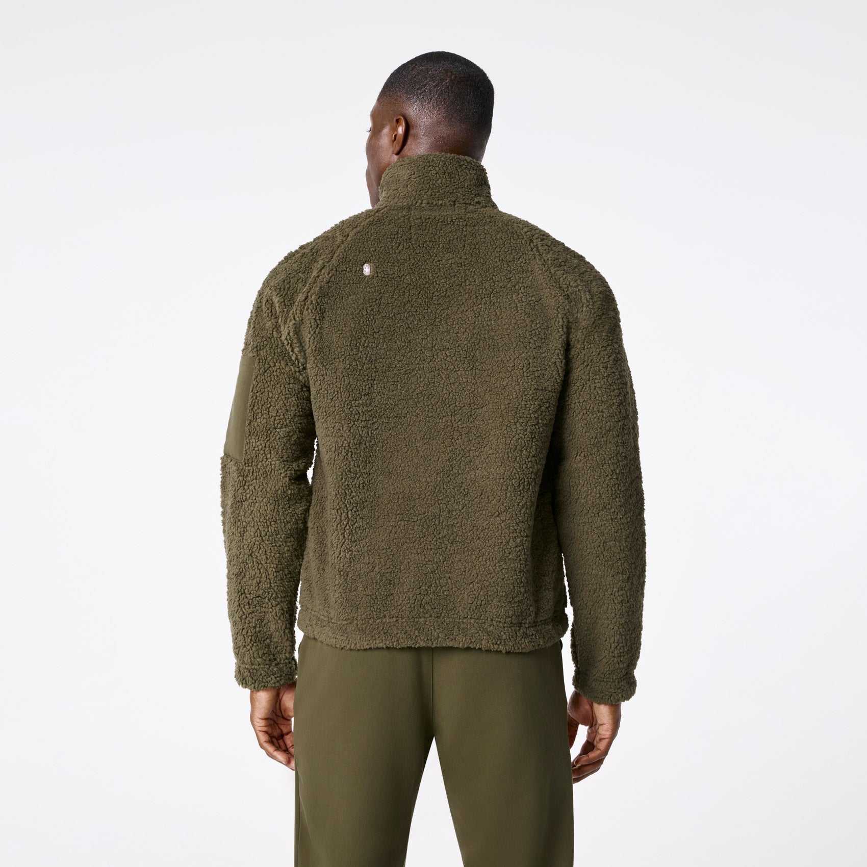 High-Pile Fleece Bomber Jacket - Spruce