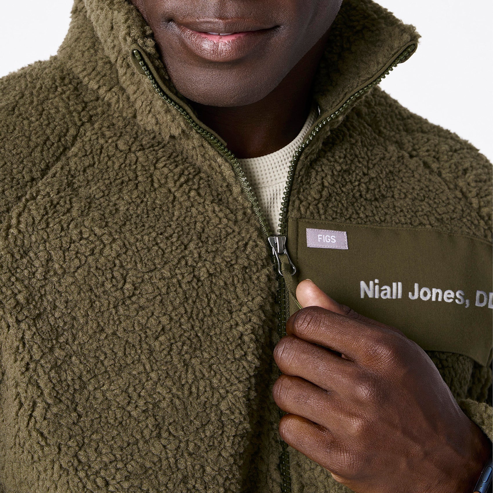 High-Pile Fleece Bomber Jacket - Spruce