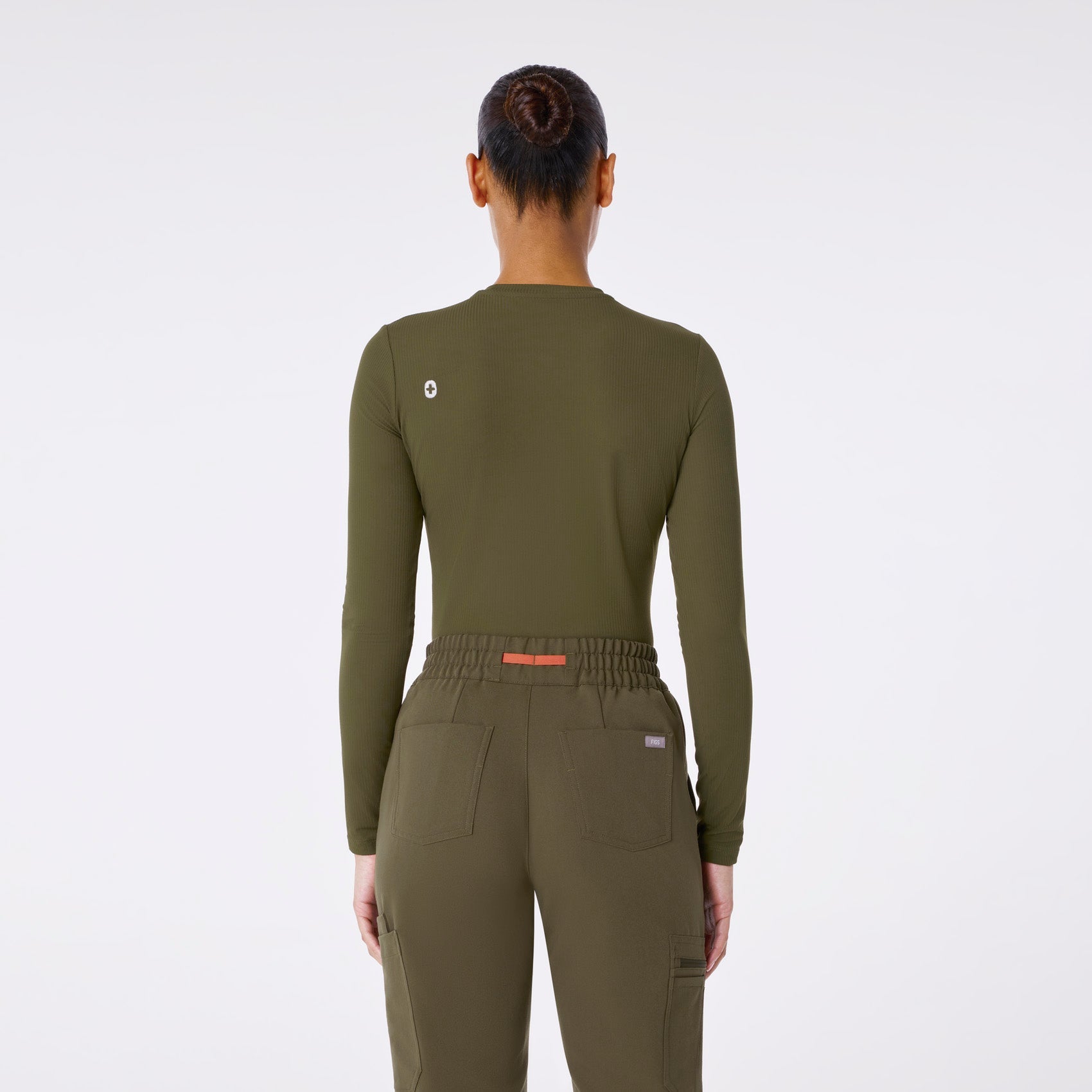Palmer Ribbed Long-Sleeve Underscrub - Spruce