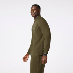 Stratton Henley Long-Sleeve Scrub Top - Spruce
