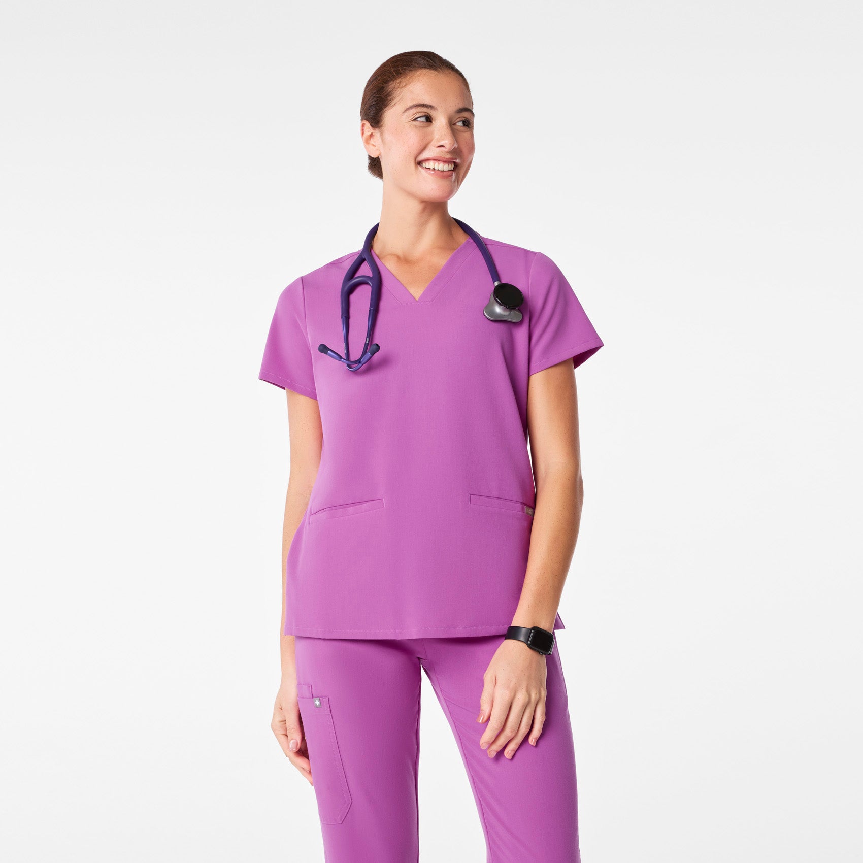 Casma Scrub Top™ - Ultraberry