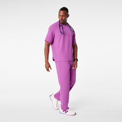 Colmar Crewneck Scrub Top - Ultraberry