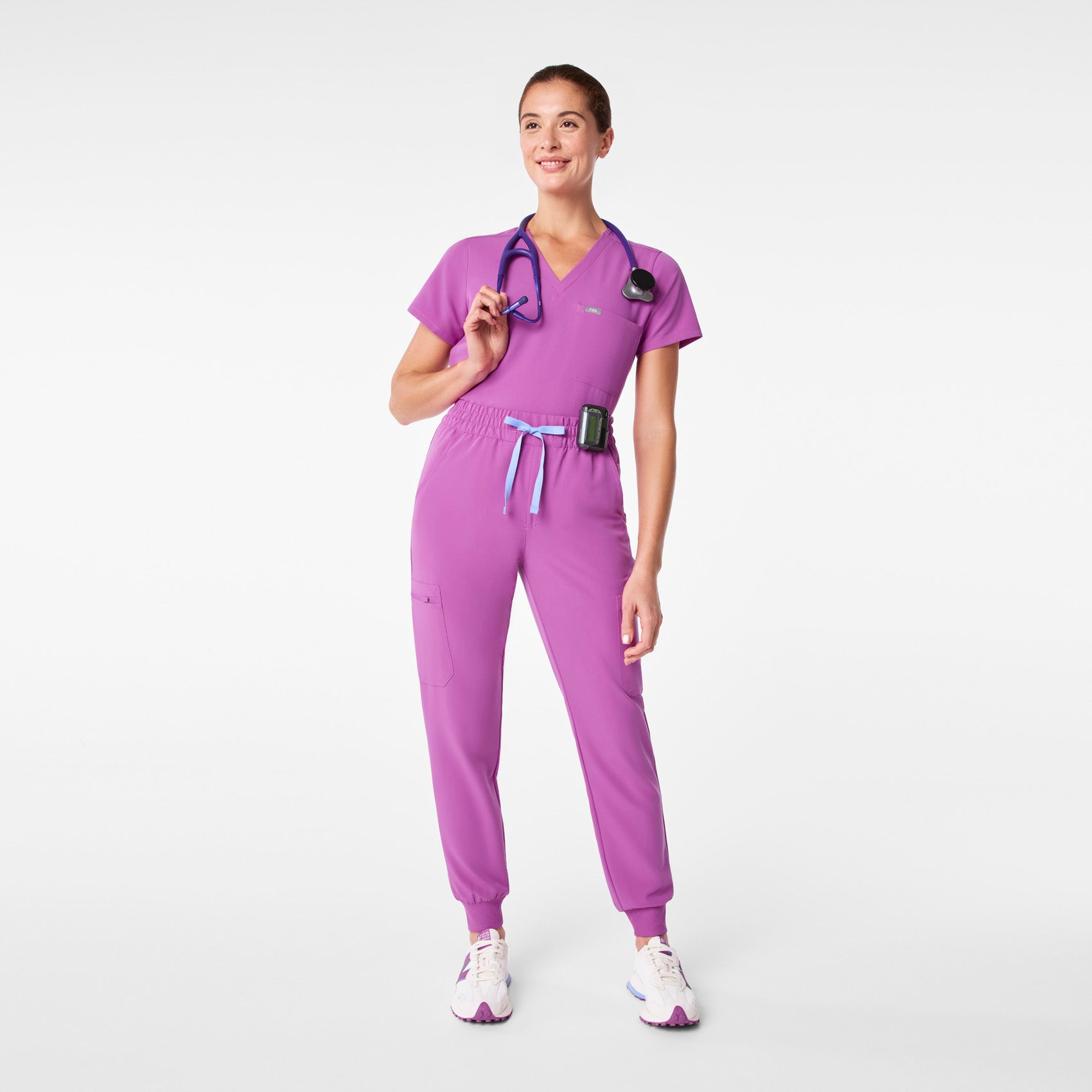 Uman High-Rise Jogger Scrub Pant - Ultraberry