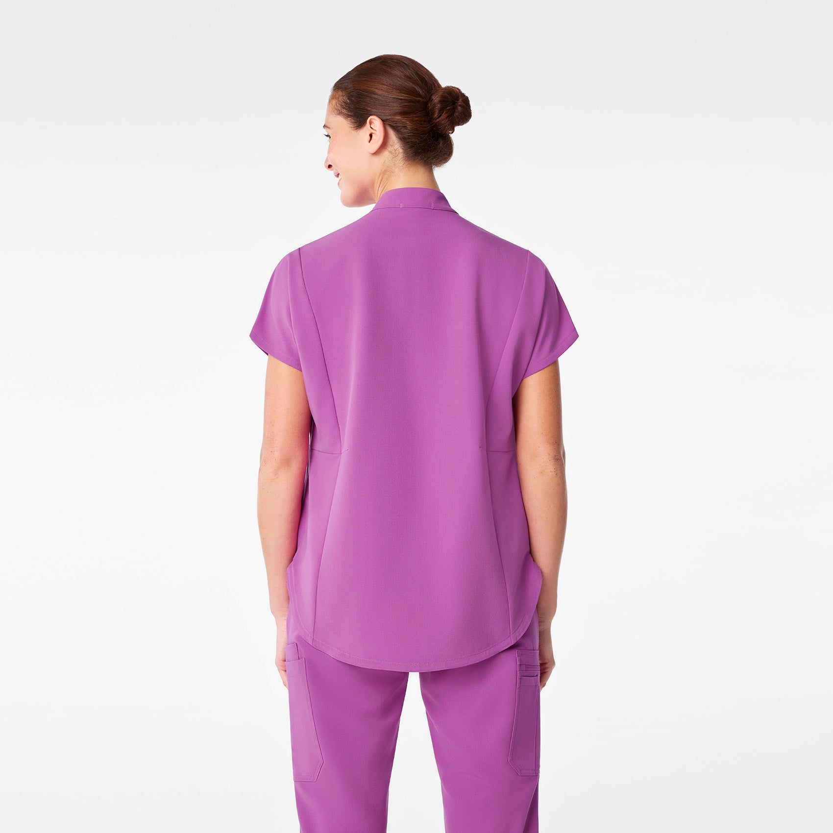 Montex Relaxed Scrub Top - Ultraberry