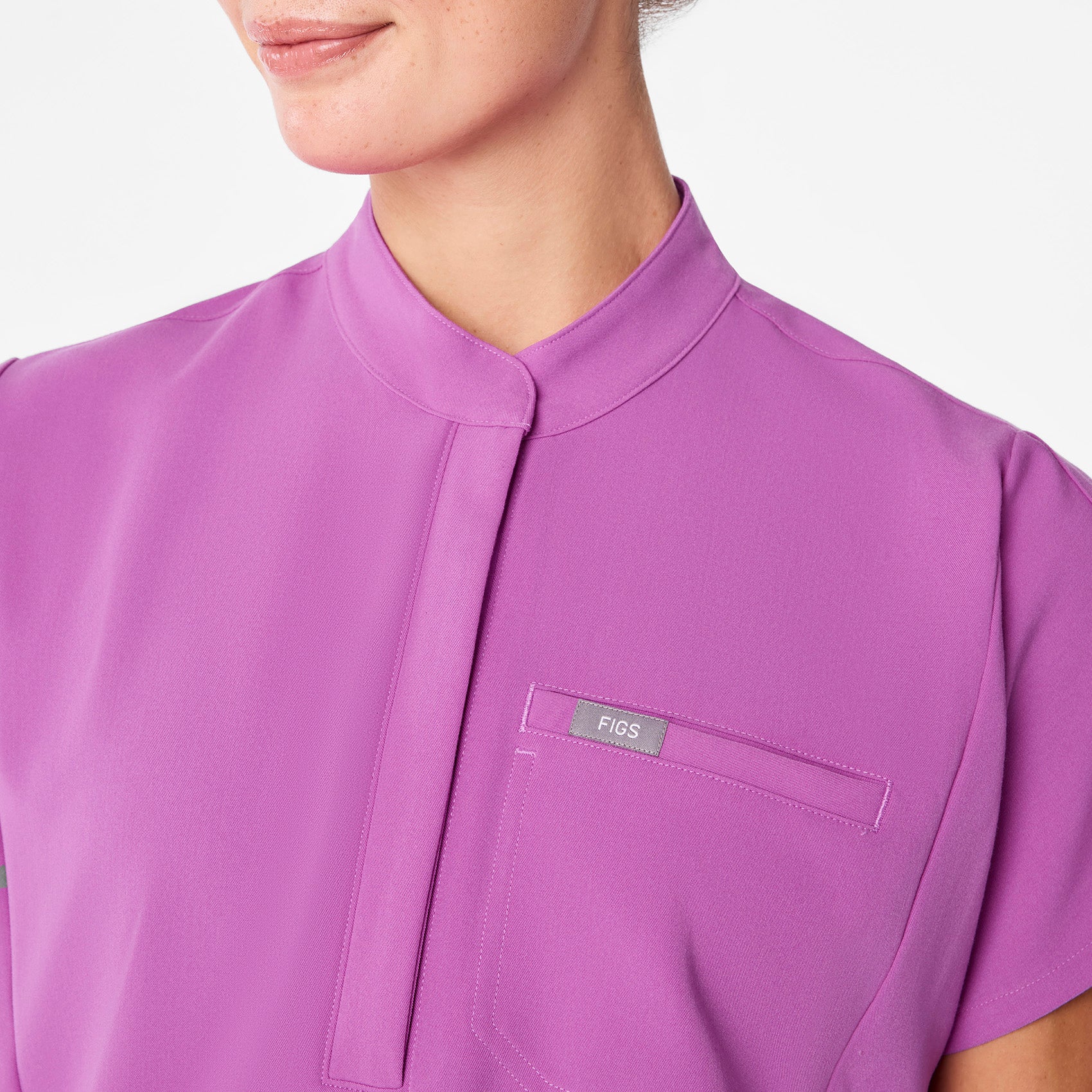 Montex Relaxed Scrub Top - Ultraberry