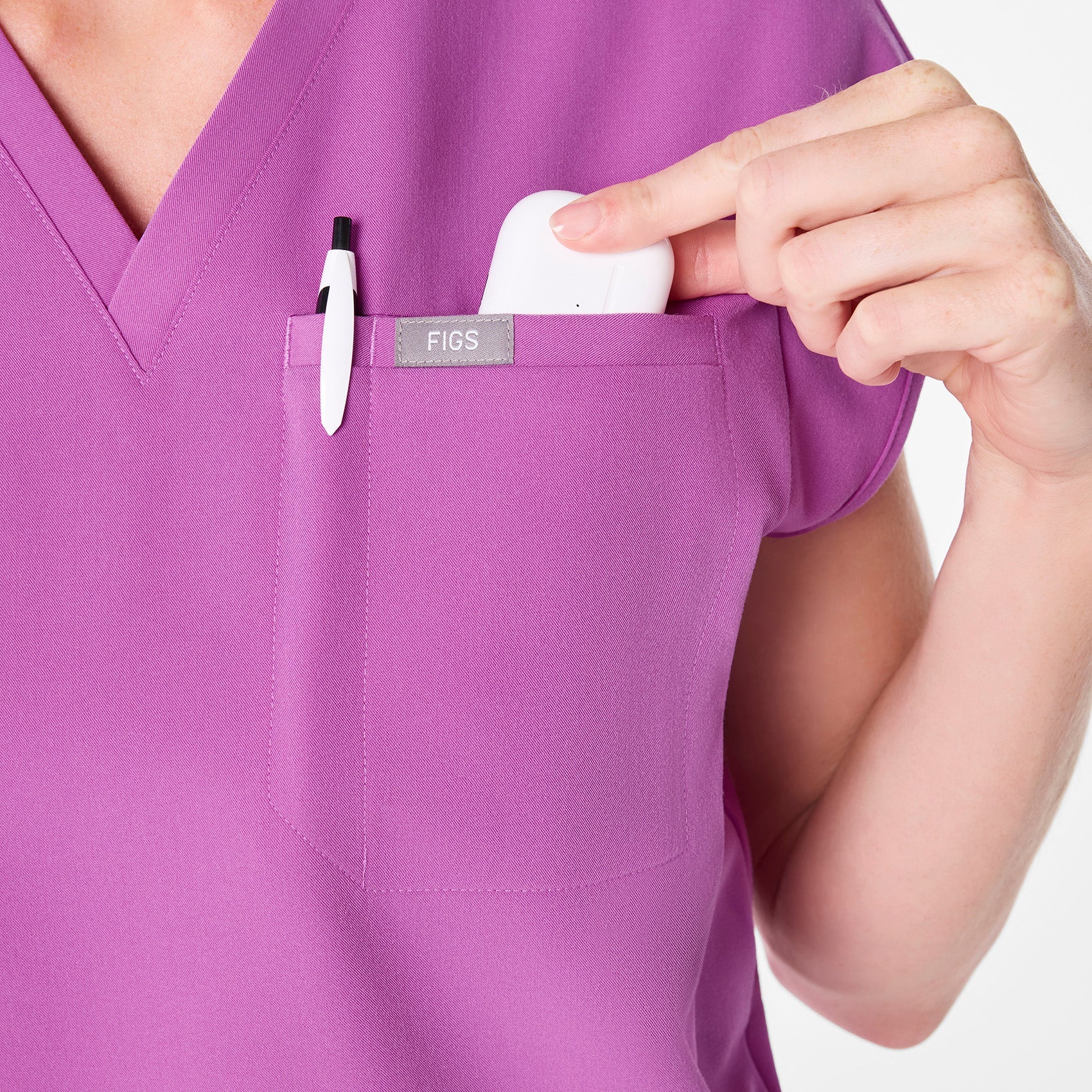 Raleigh Relaxed Scrub Top - Ultraberry