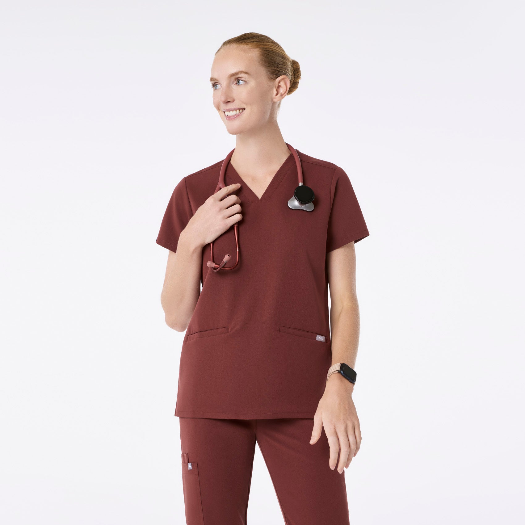Casma Scrub Top™ - Walnut