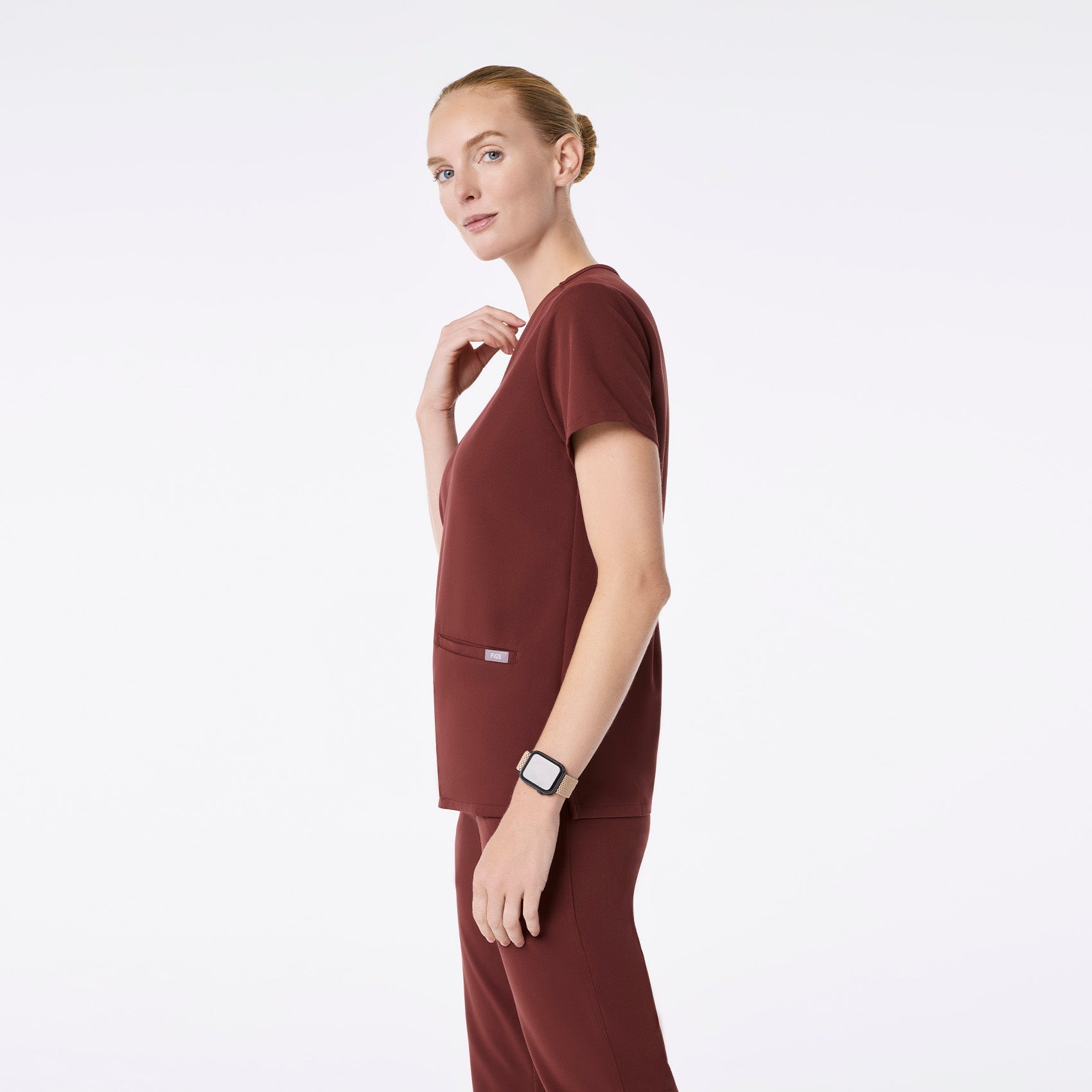 Casma Scrub Top™ - Walnut