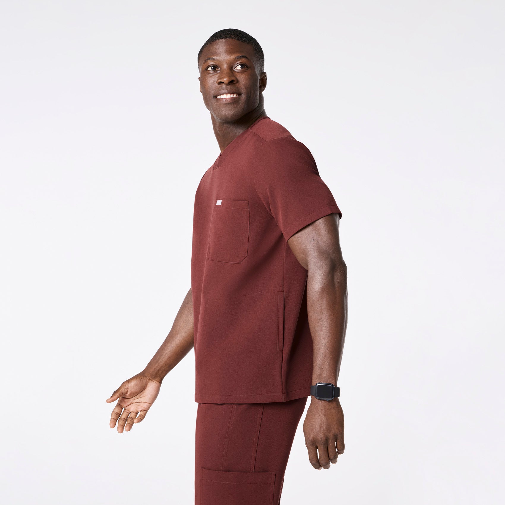 Chisec Scrub Top™ - Walnut