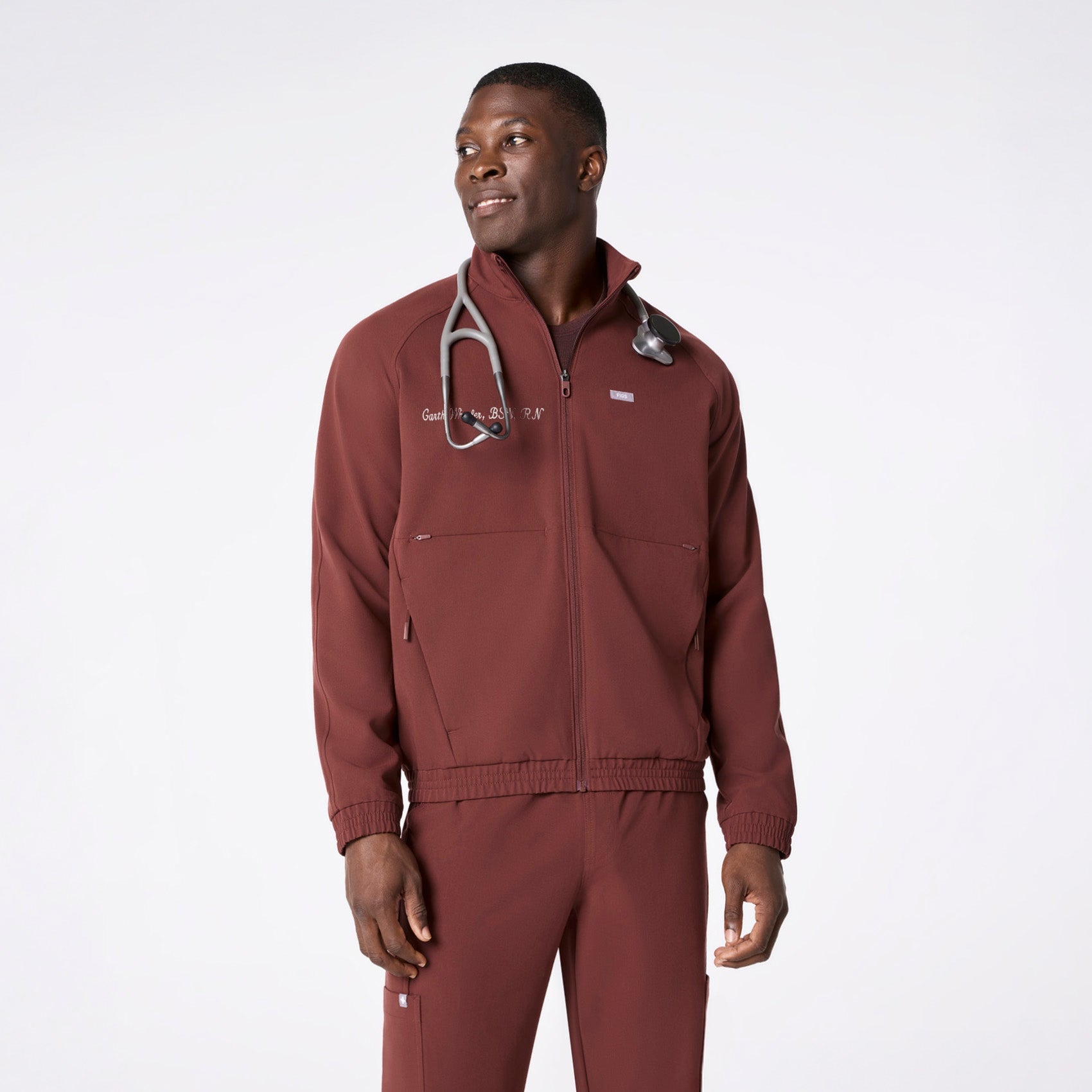 Cobaki Scrub Jacket - Walnut