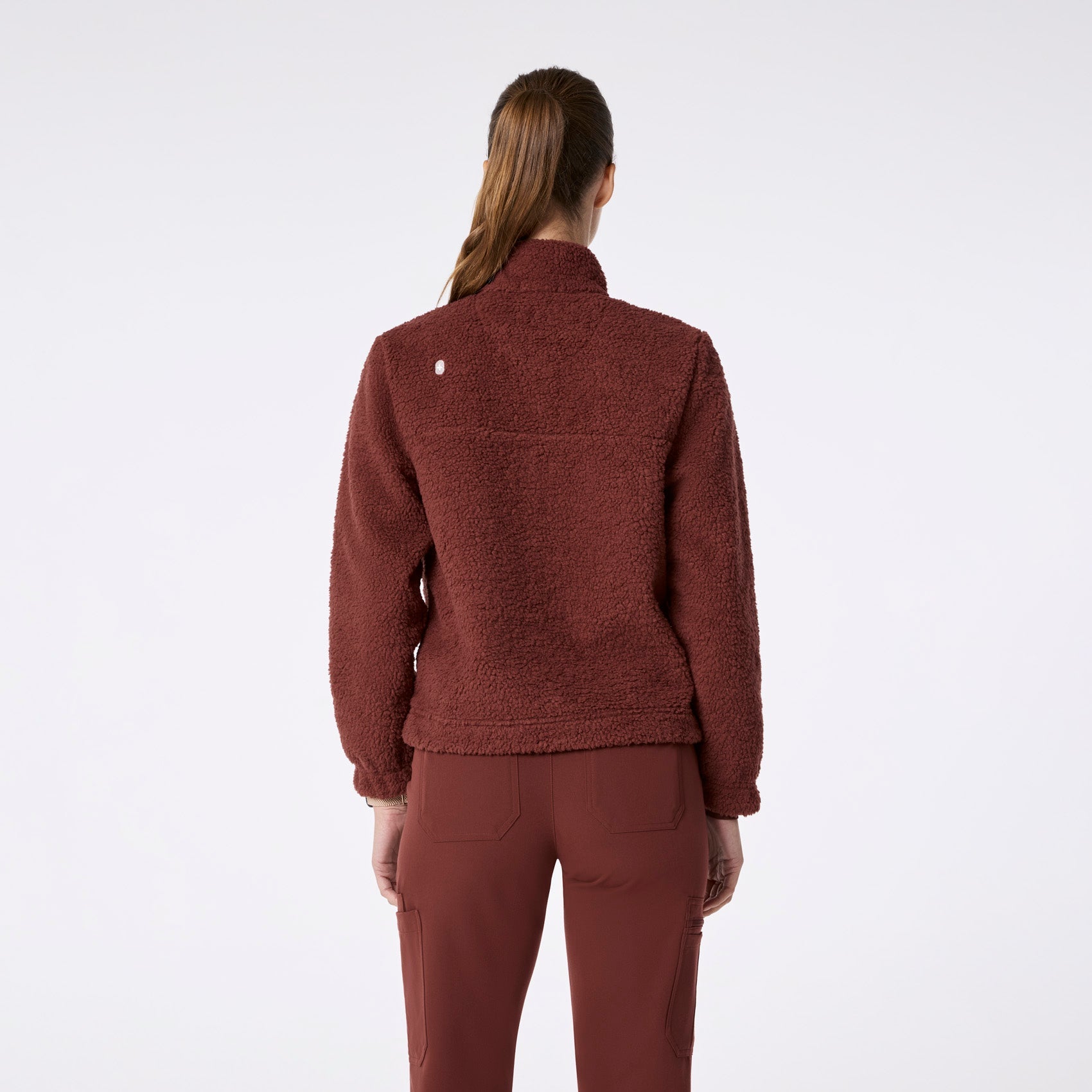 High-Pile Fleece Pullover - Walnut