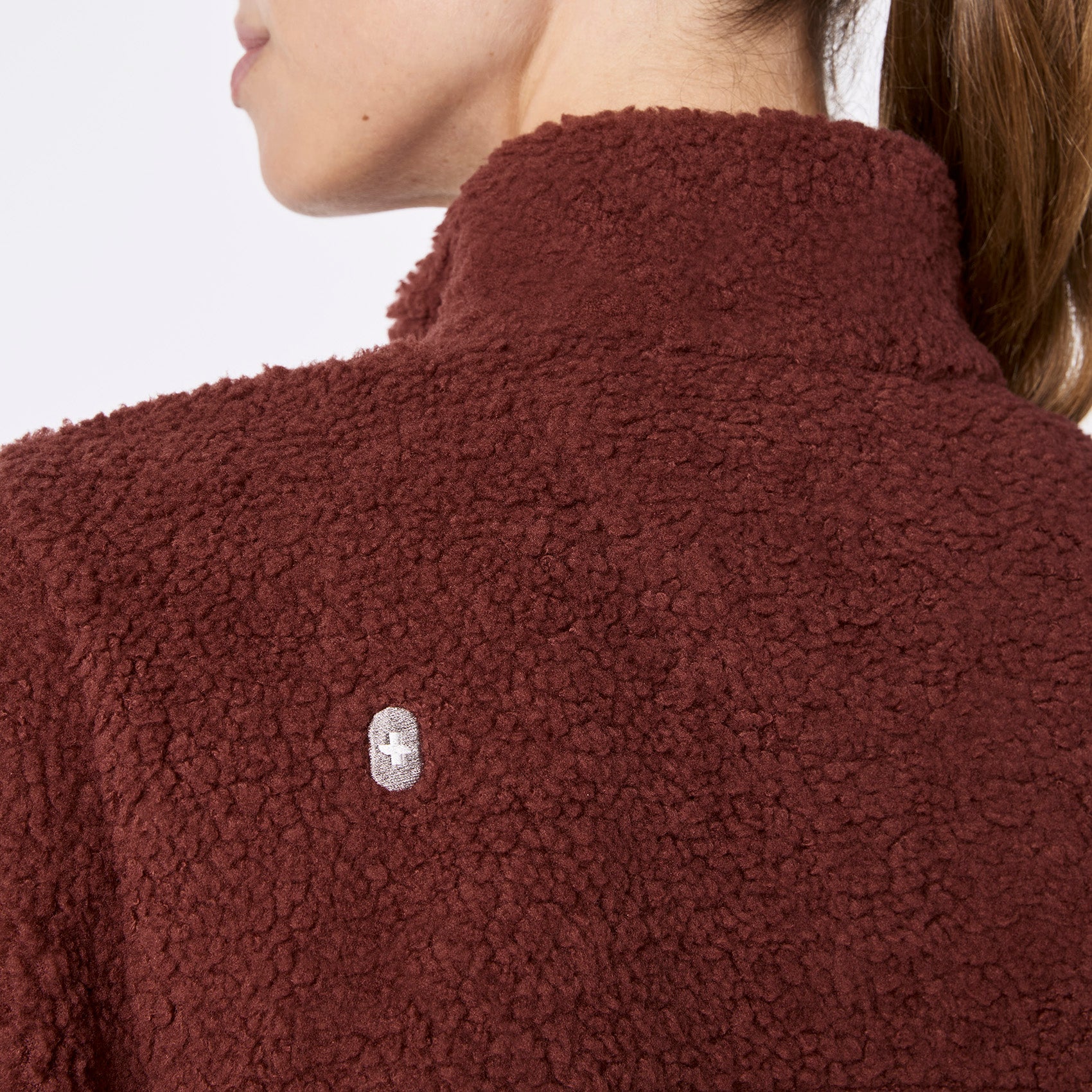 High-Pile Fleece Pullover - Walnut