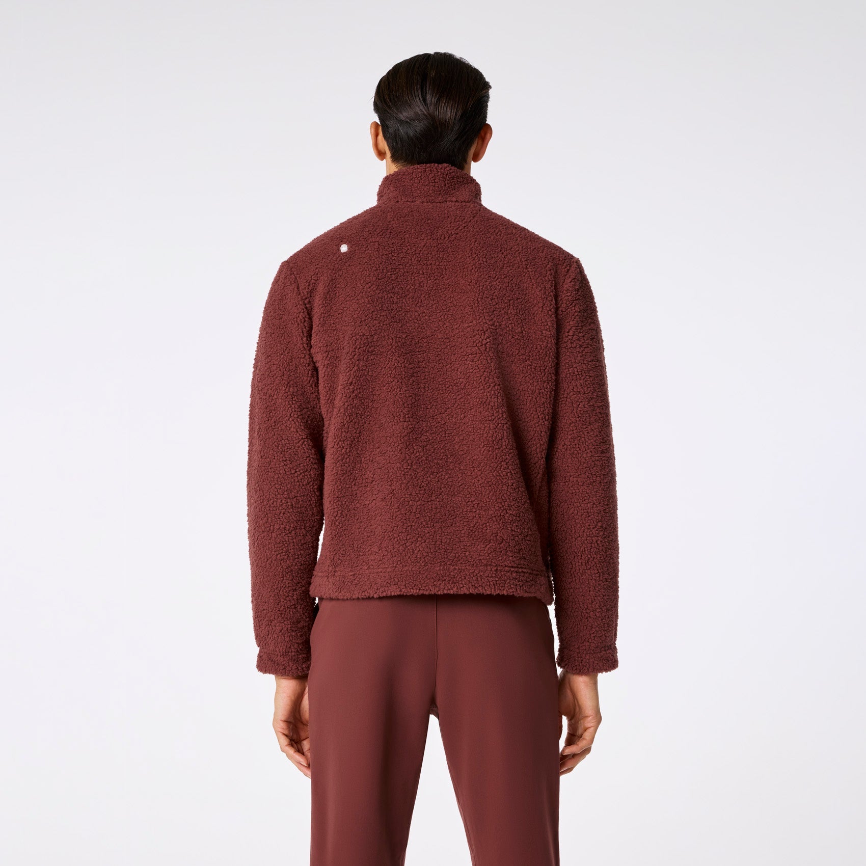 High-Pile Fleece Pullover - Walnut