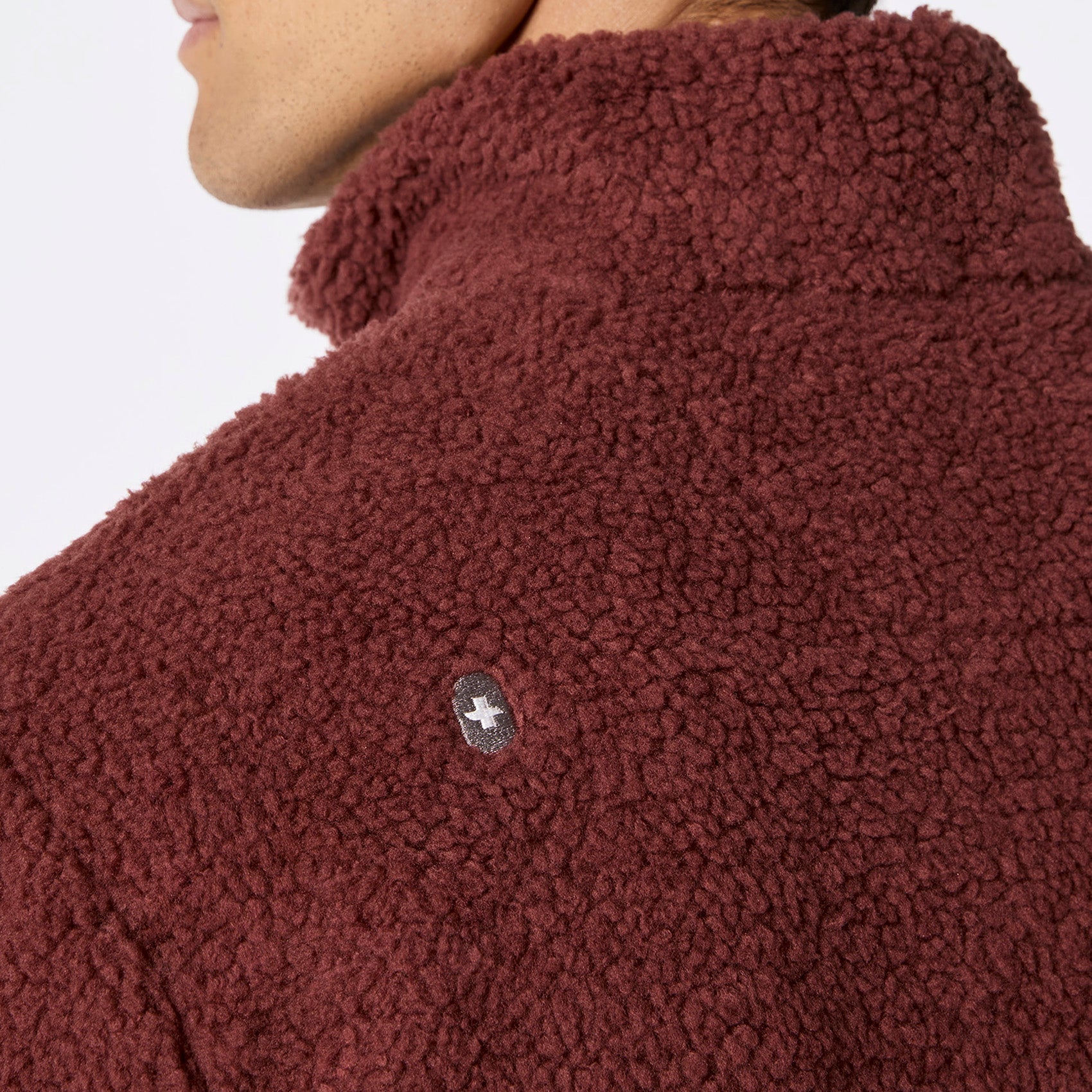 High-Pile Fleece Pullover - Walnut